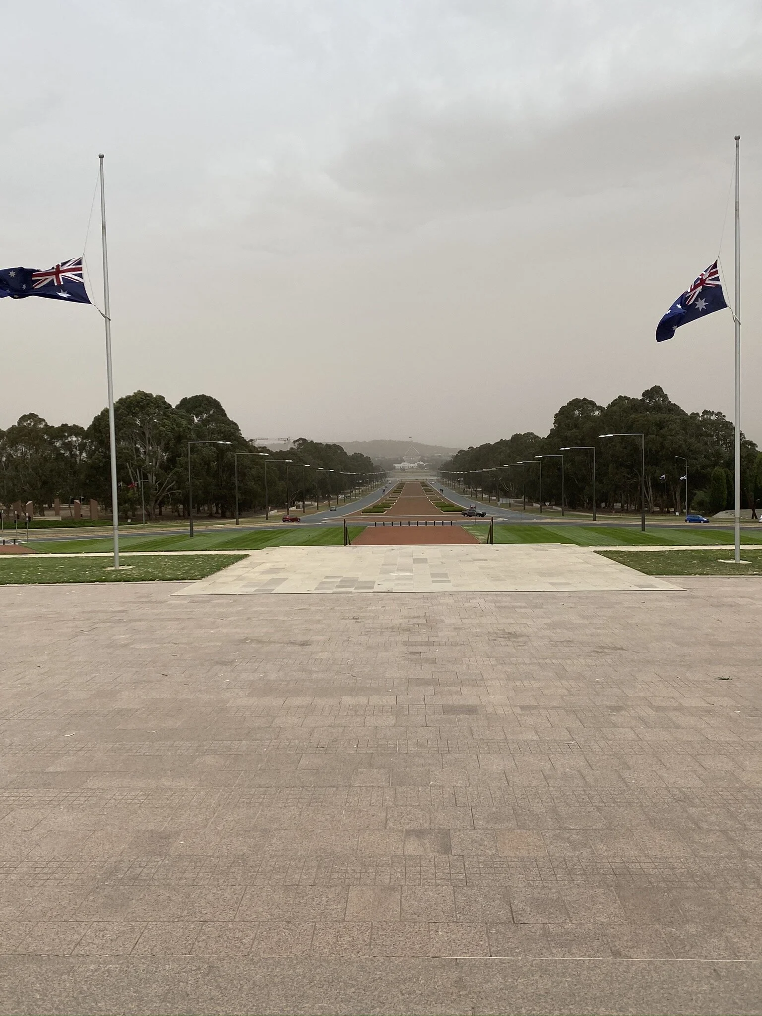 Australian War Memorial toward Parliament House