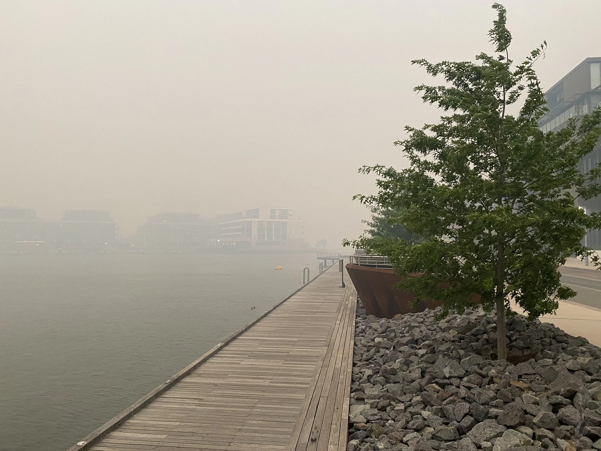 Our farewell view of Canberra