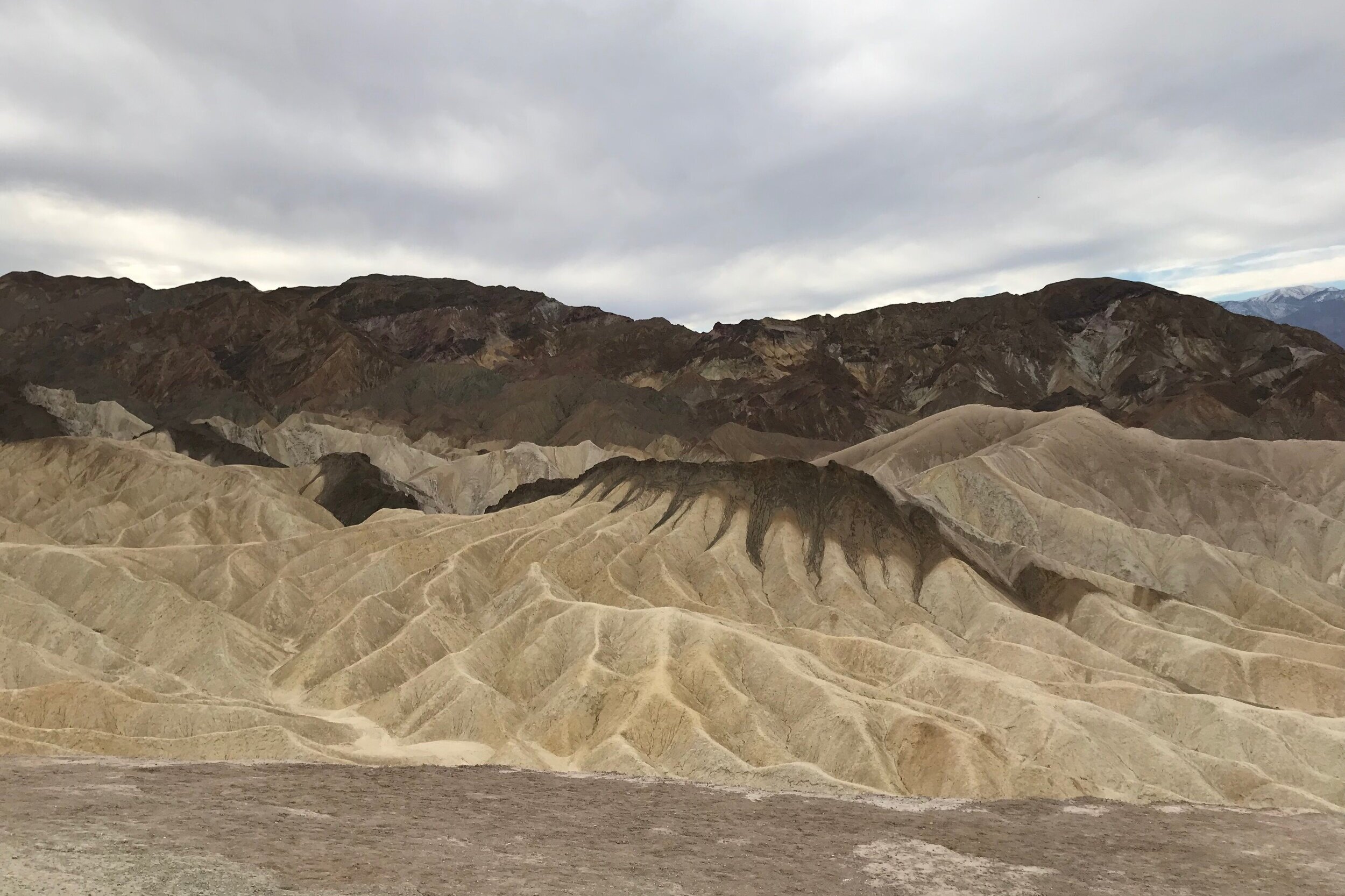  Zabriskie Point - the highest point in Death Valley 