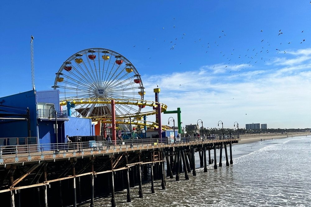 The Santa Monica pier