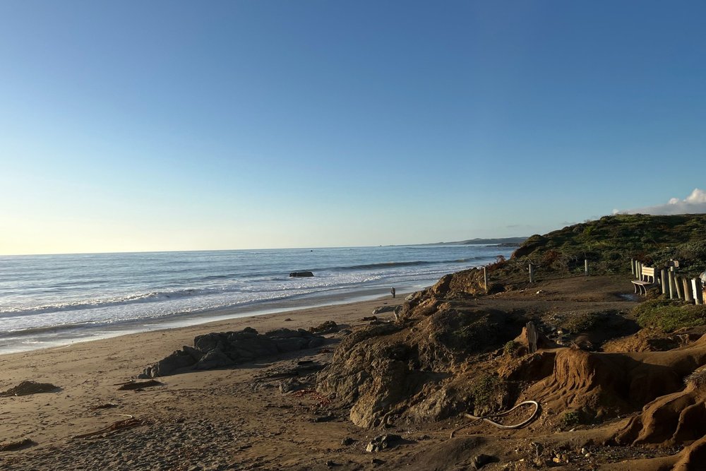 The view from the Pacific Coast Highway