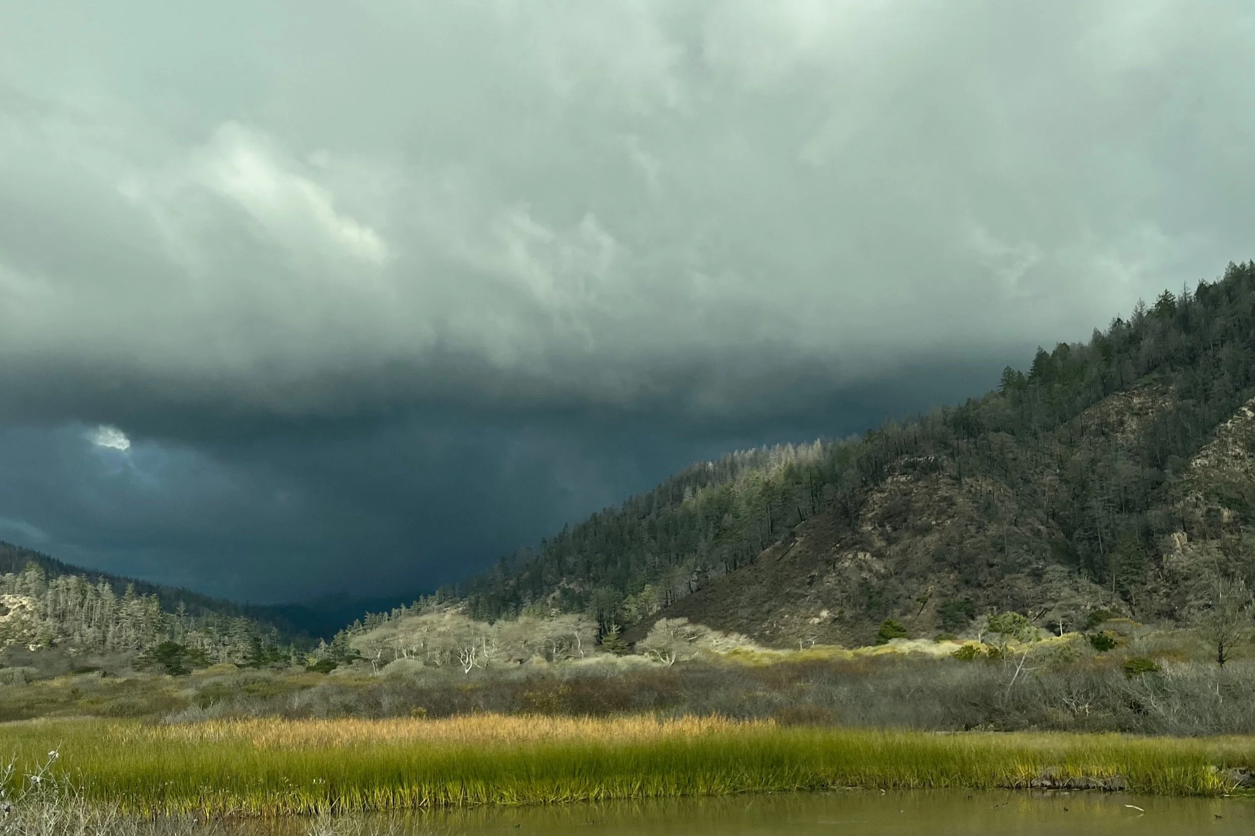 Weather scenery on the road