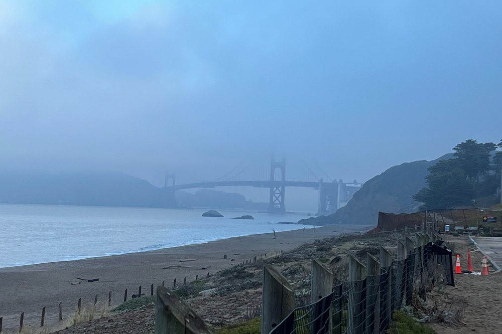 Morning run view of the bridge
