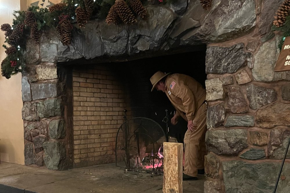 Biggest fireplace we've ever seen