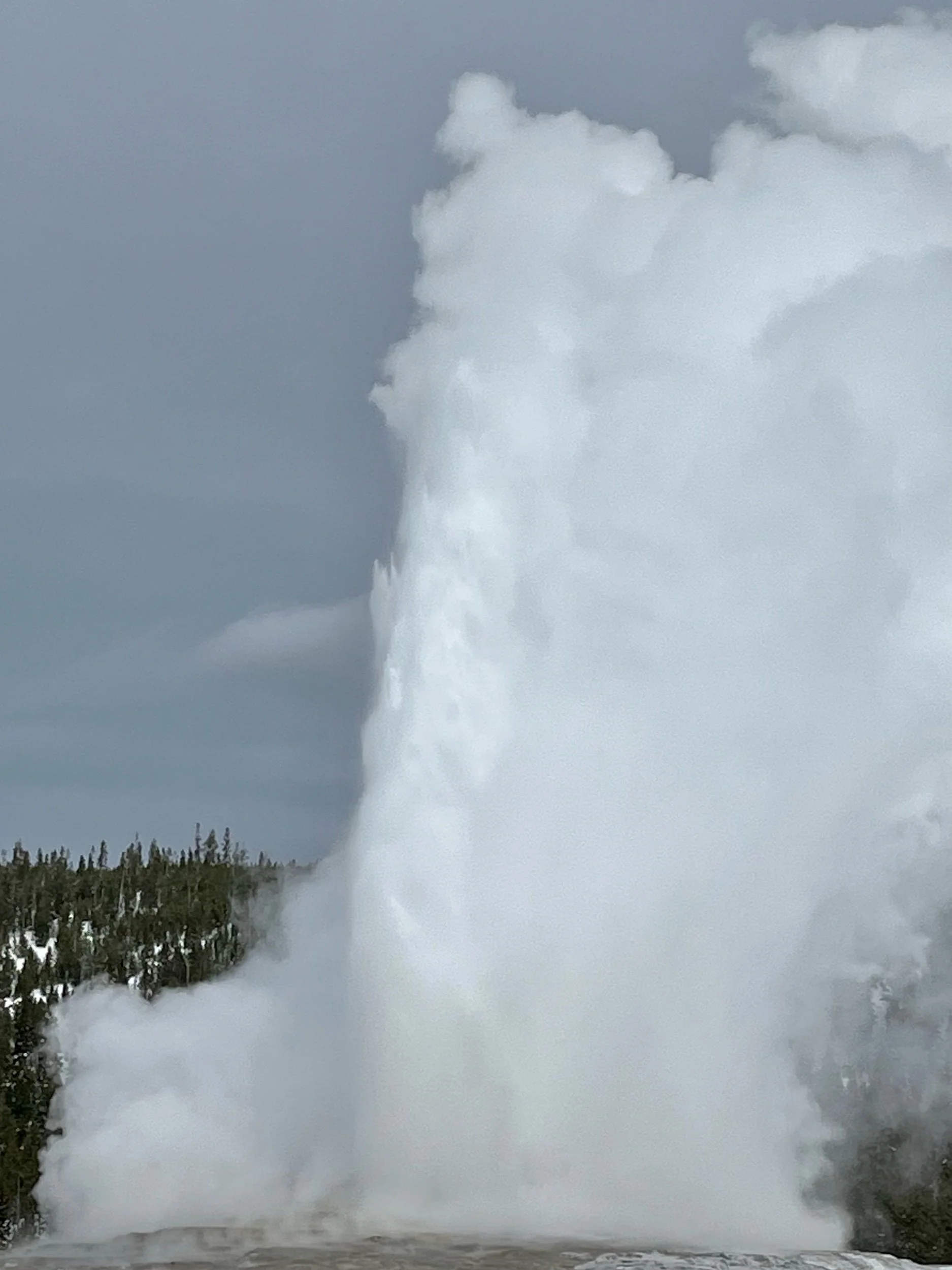 Old Faithful going off