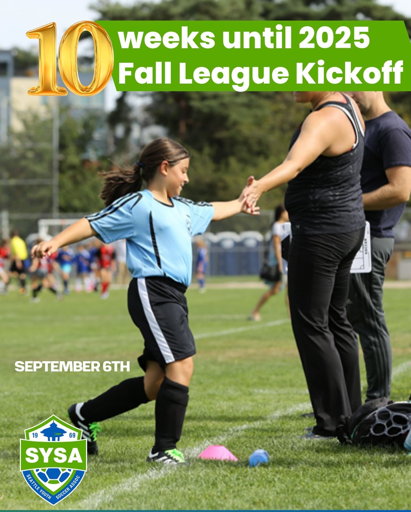 10 Week Countdown to Fall League 2025 has officially started ⏰

Saturday, September 6th we will officially kick off the season ⚽️

If you haven't already registered with your neighborhood club, don't wait! Teams and age groups fill up quickly. 

#rec