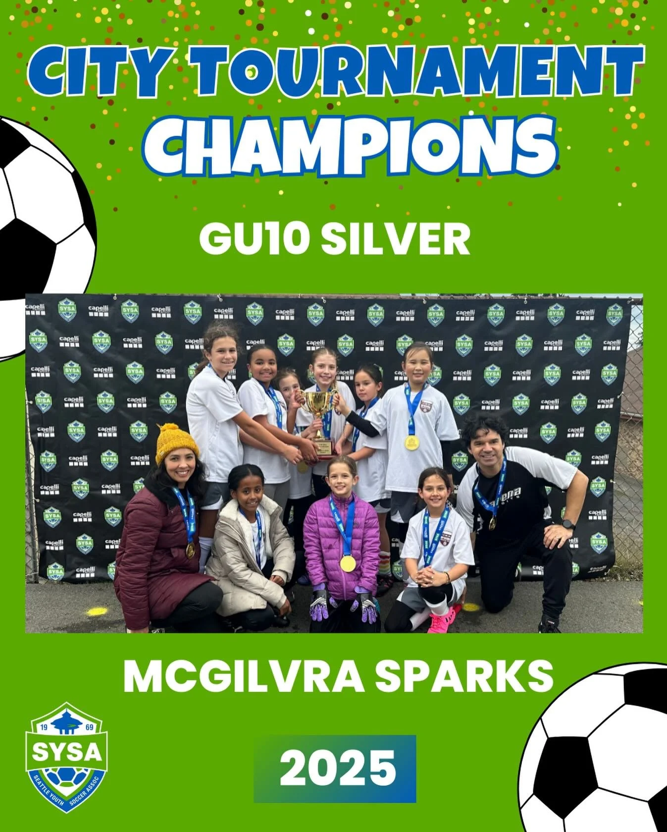 2025 U10 Girls Silver City Tournament Champions! 

🥇McGilvra Sparks