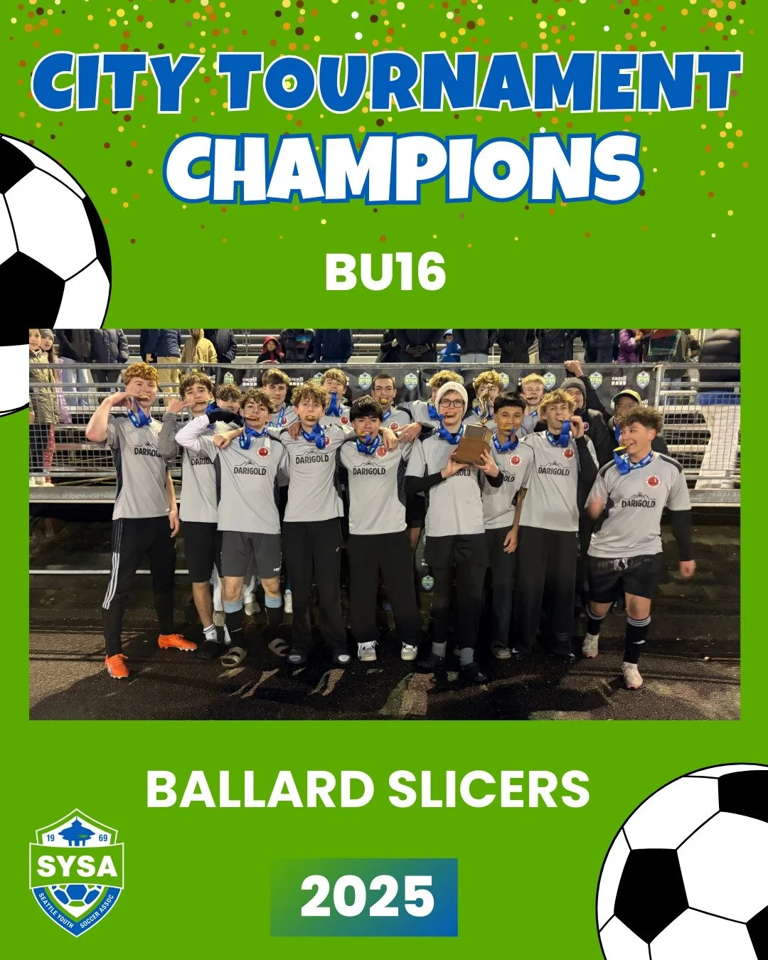 2025 City Tournament Champions - BU16

1st: Ballard Slicers
2nd: Beacon Hill Red Arrows

@ballardyouthsoccer