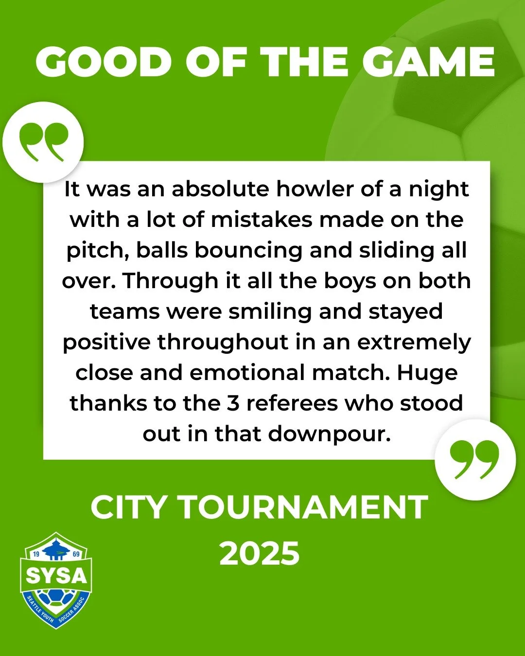 BU12 Gold | HW Cobra Spiders vs SL King Kongs

SYSA Good of The Came

2025 City Tournament