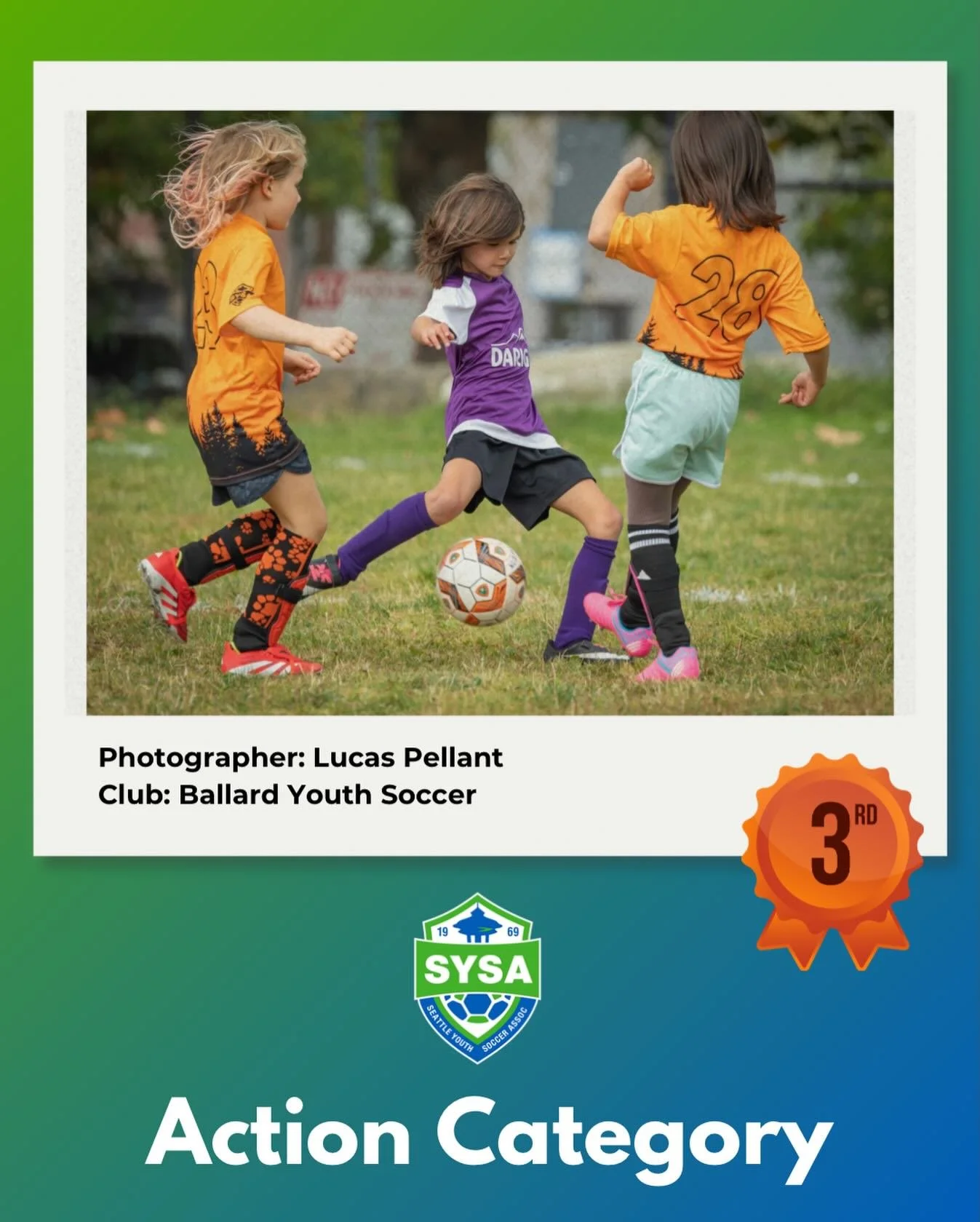 2025 Photo Contest 

Action Category - 3rd place 

Photographer: Lucas Pellant
Club: Ballard Youth Soccer

@darigoldnw #darigold