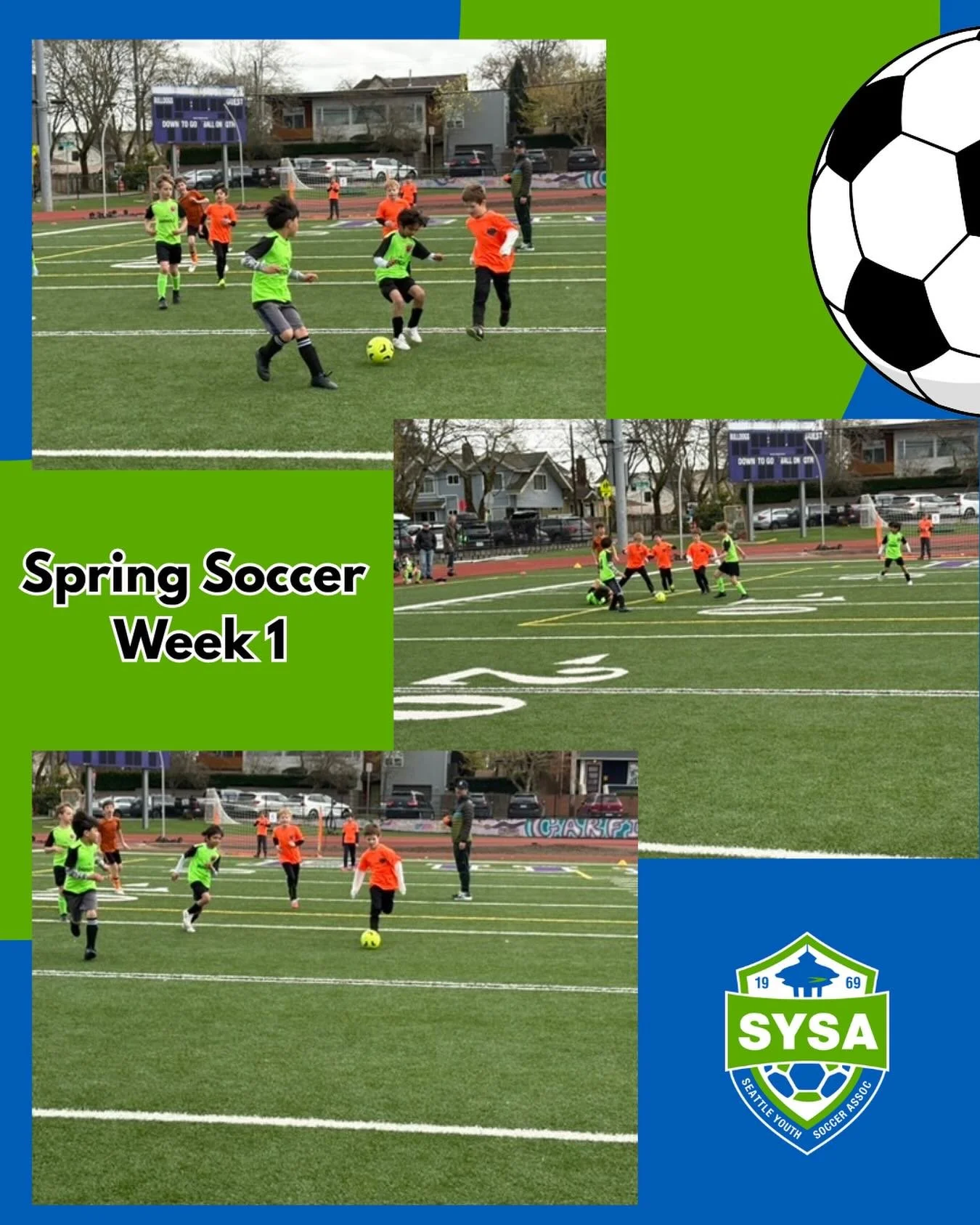 Spring Soccer: Week 1 Highlights 

Spring soccer with SYSA is in full bloom throughout the city! 

Reminder: No games this Sunday 4/5 (Easter Holiday) 

@darigoldnw #darigold