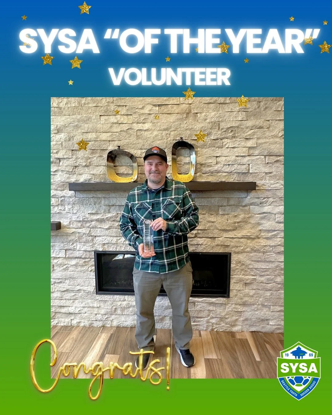 SYSA "Of The Year" Volunteer: Luke Giustra 

"Of The Year" Awards are nominated through the SYSA community. Luke's dedication to improving the SYSA program, supporting the values, and ensuring children have an opportunity to play 