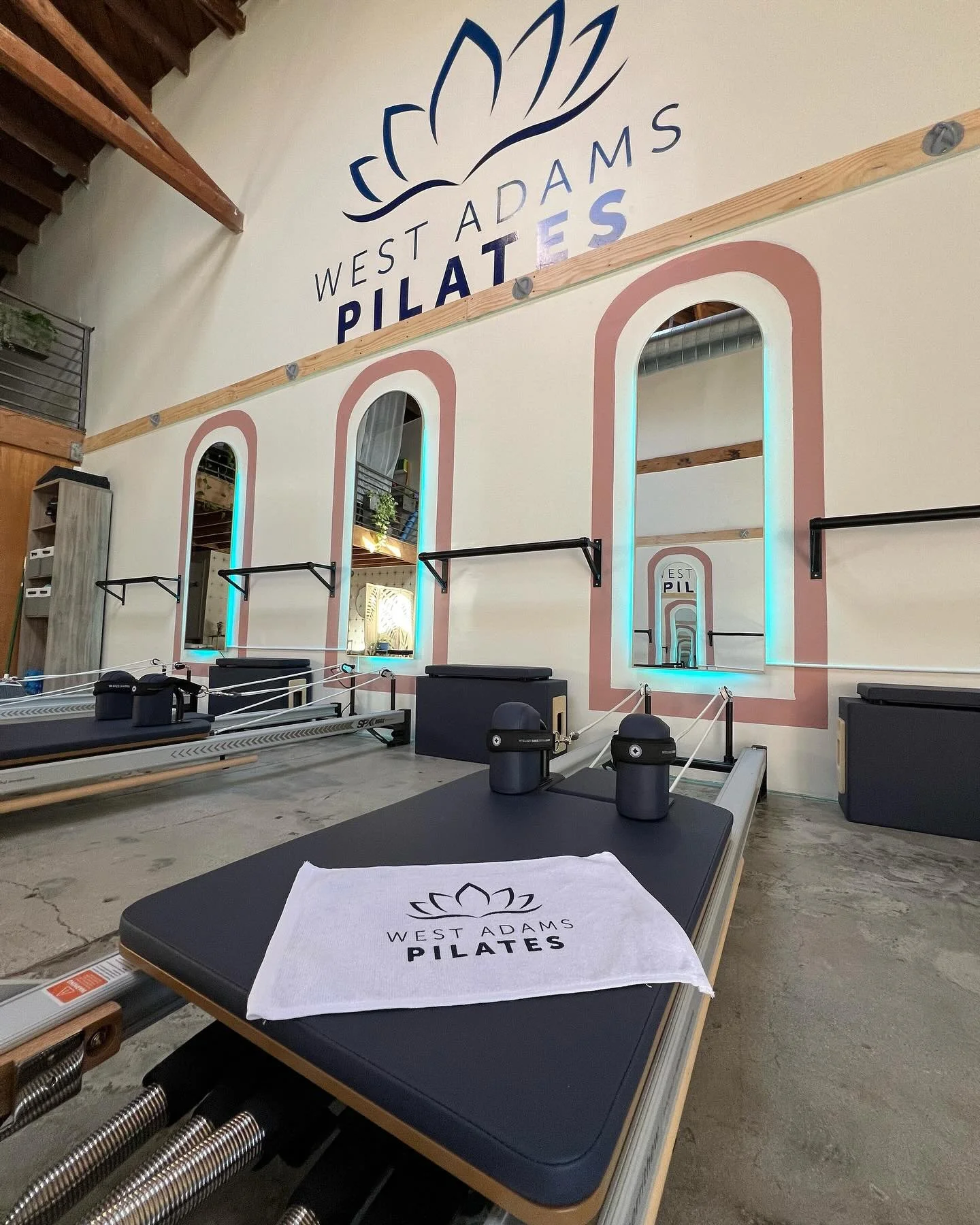 Printed some towels for our friends &amp; new neighbors @westadamspilates 🔥 Their Jefferson location opens tomorrow so make sure to book some classes and stop by! 

#agprintcompany #westadamspilates