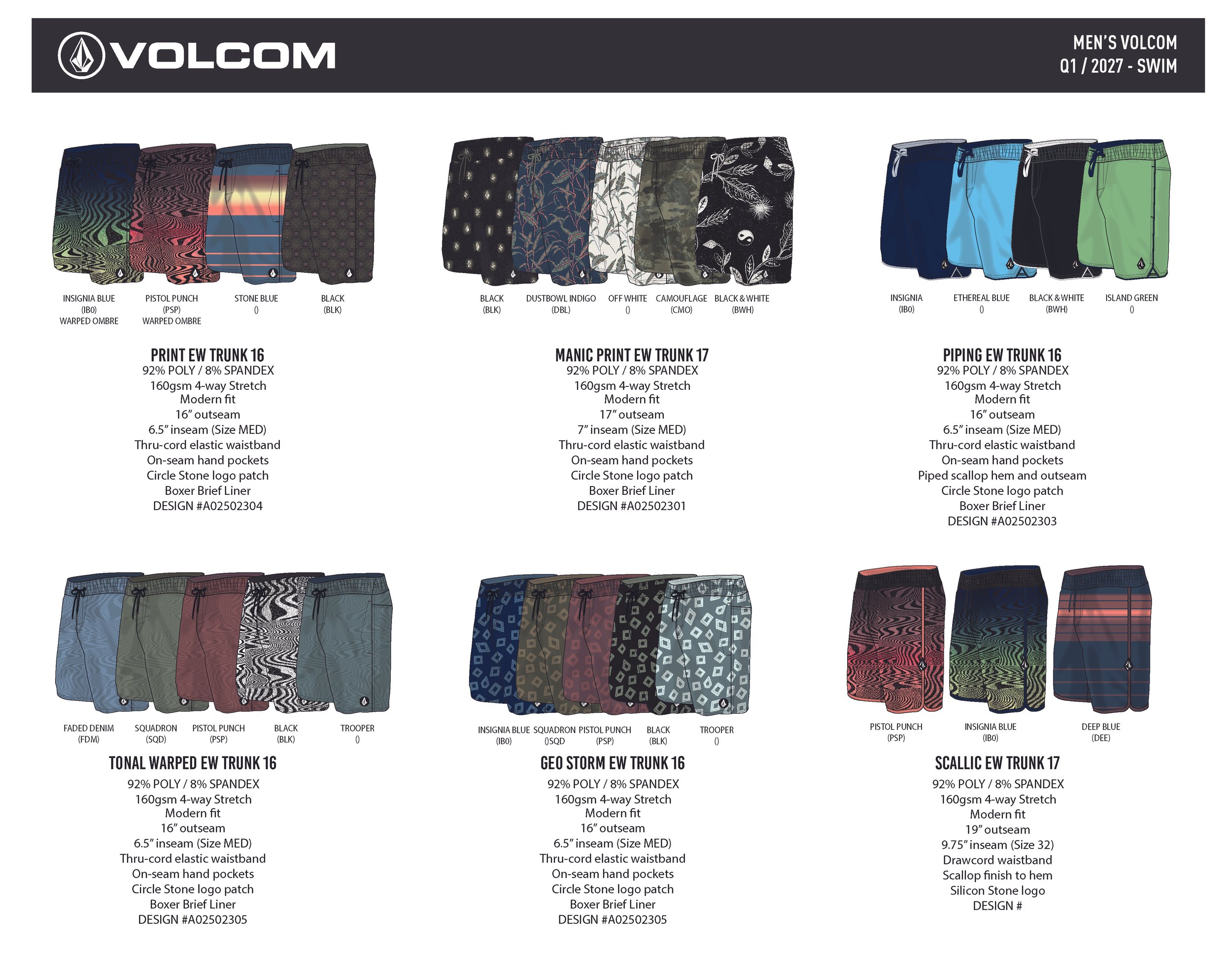 VOLCOM TRUNKS