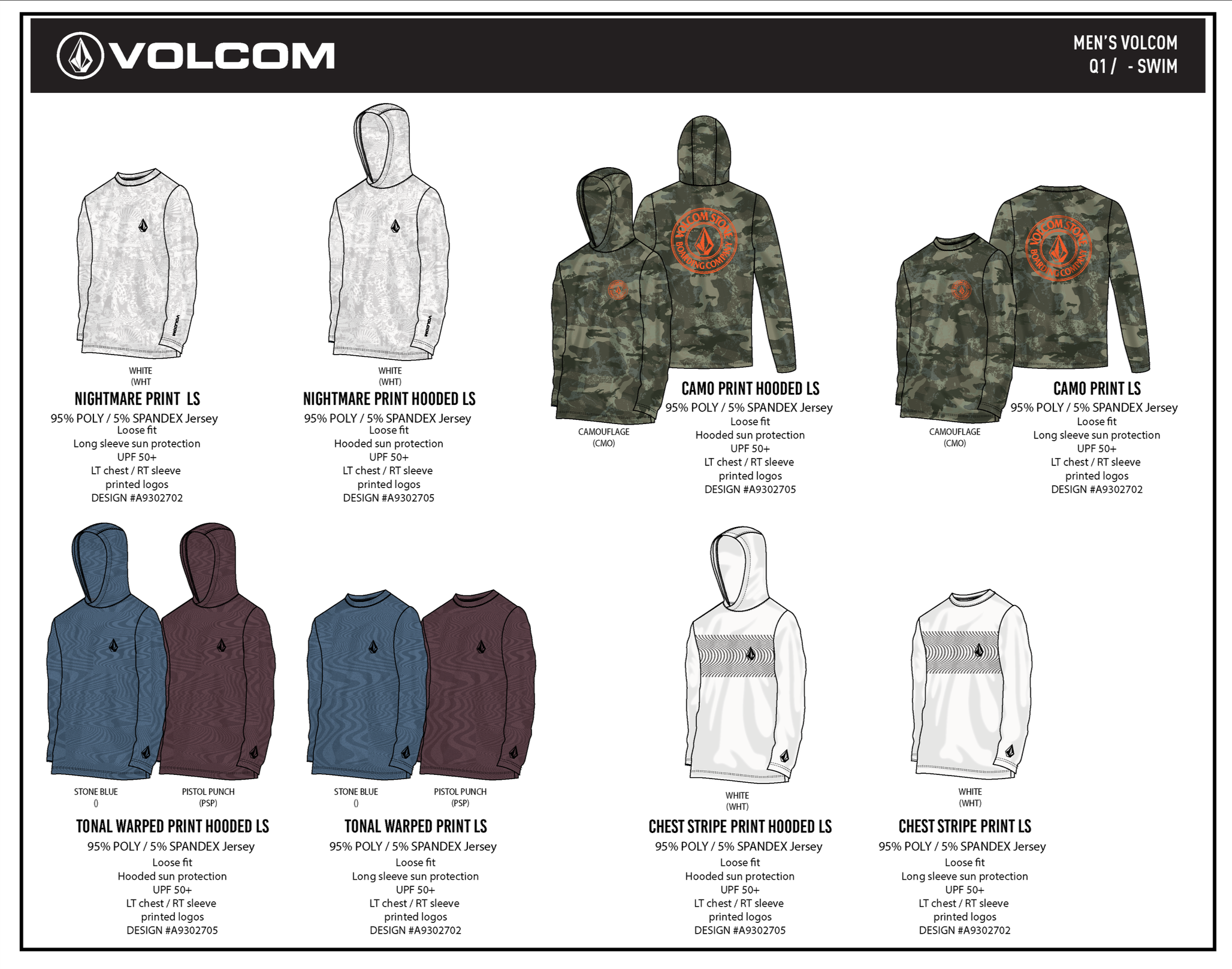 VOLCOM RASHGUARDS