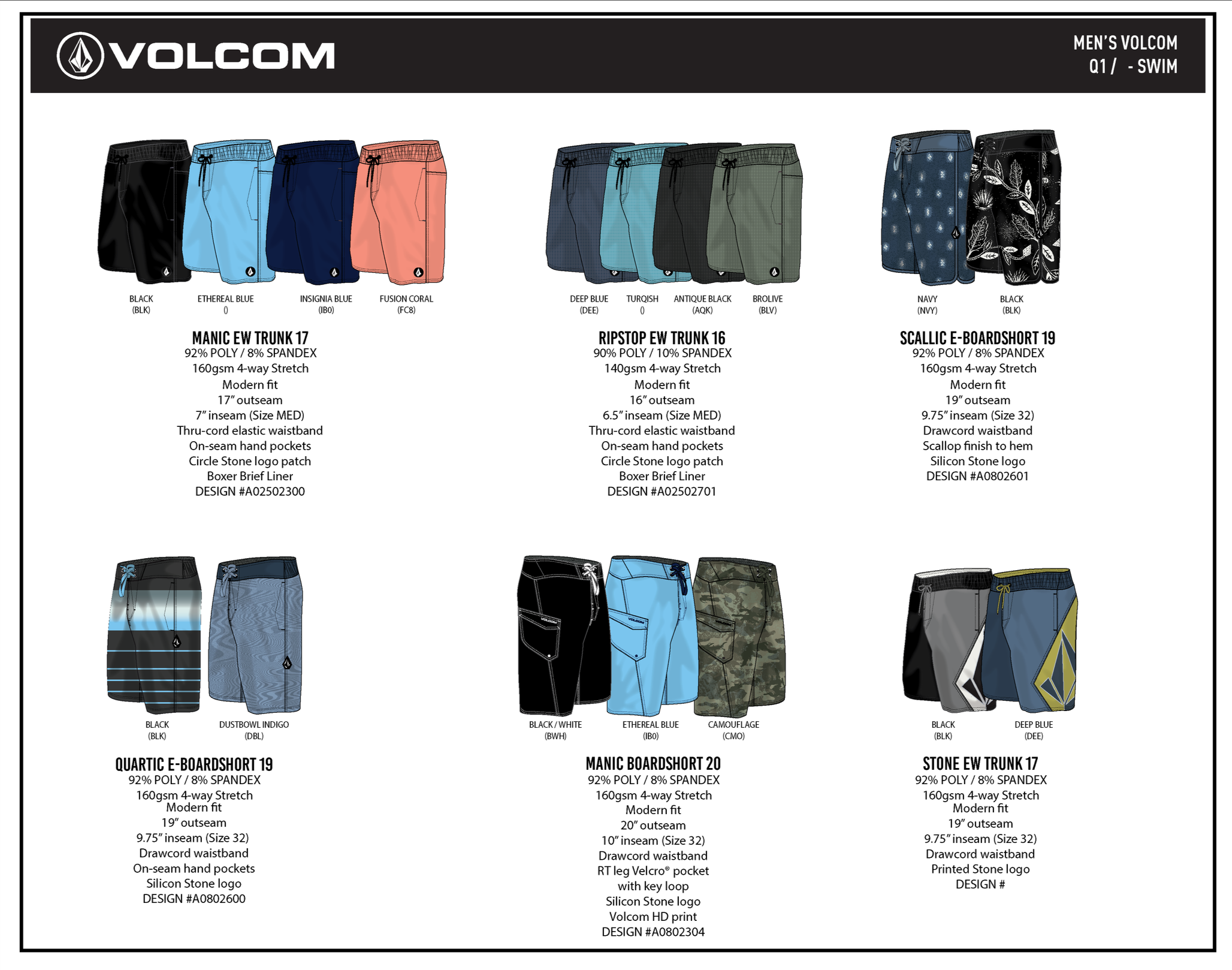 VOLCOM SWIM TRUNKS