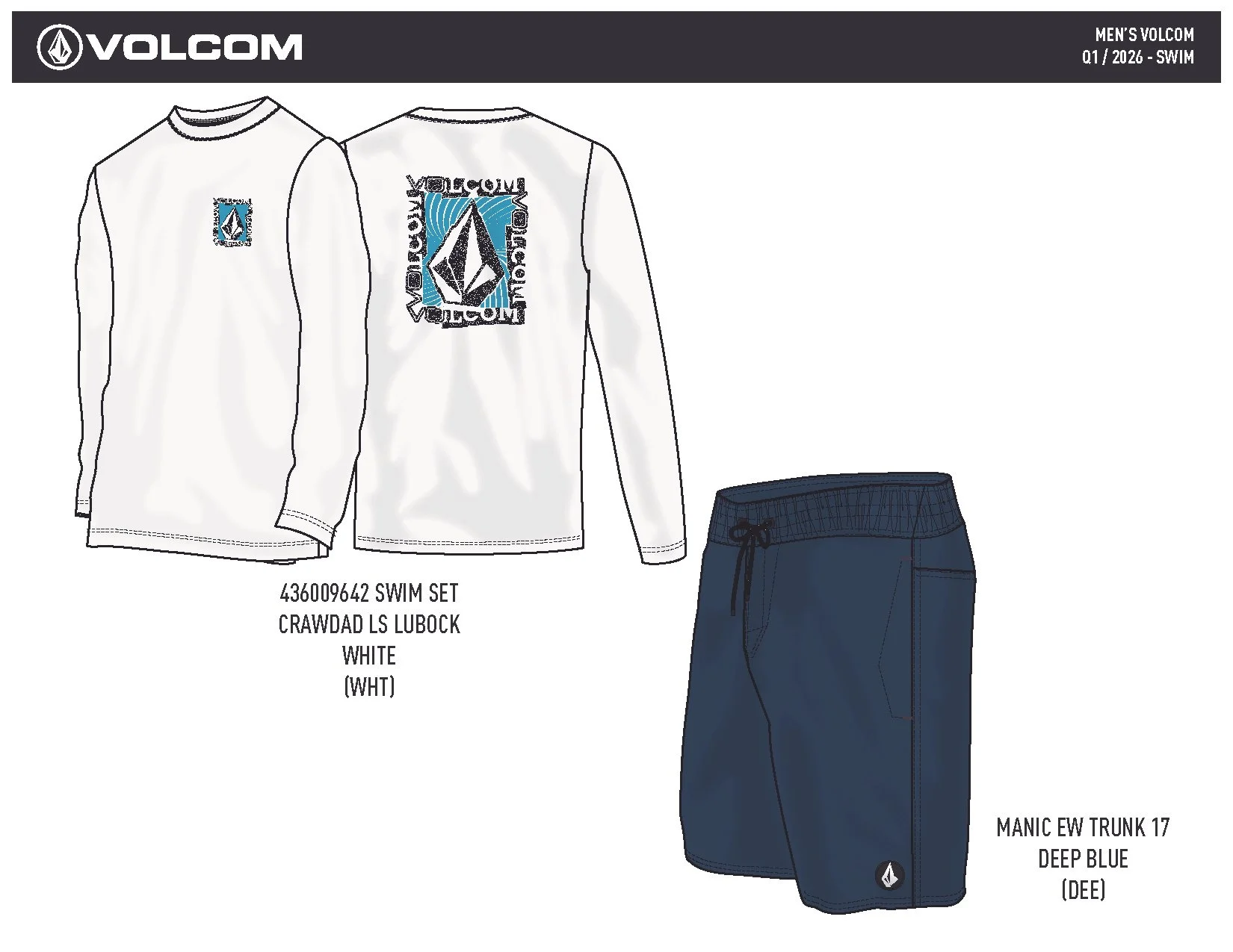 VOLCOM S26 YOUNG MENS SETS 1