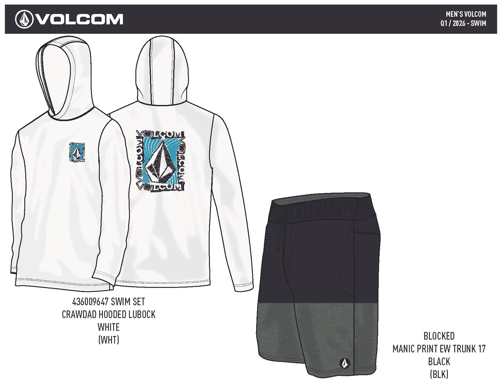 VOLCOM S26 YOUNG MENS SETS 4
