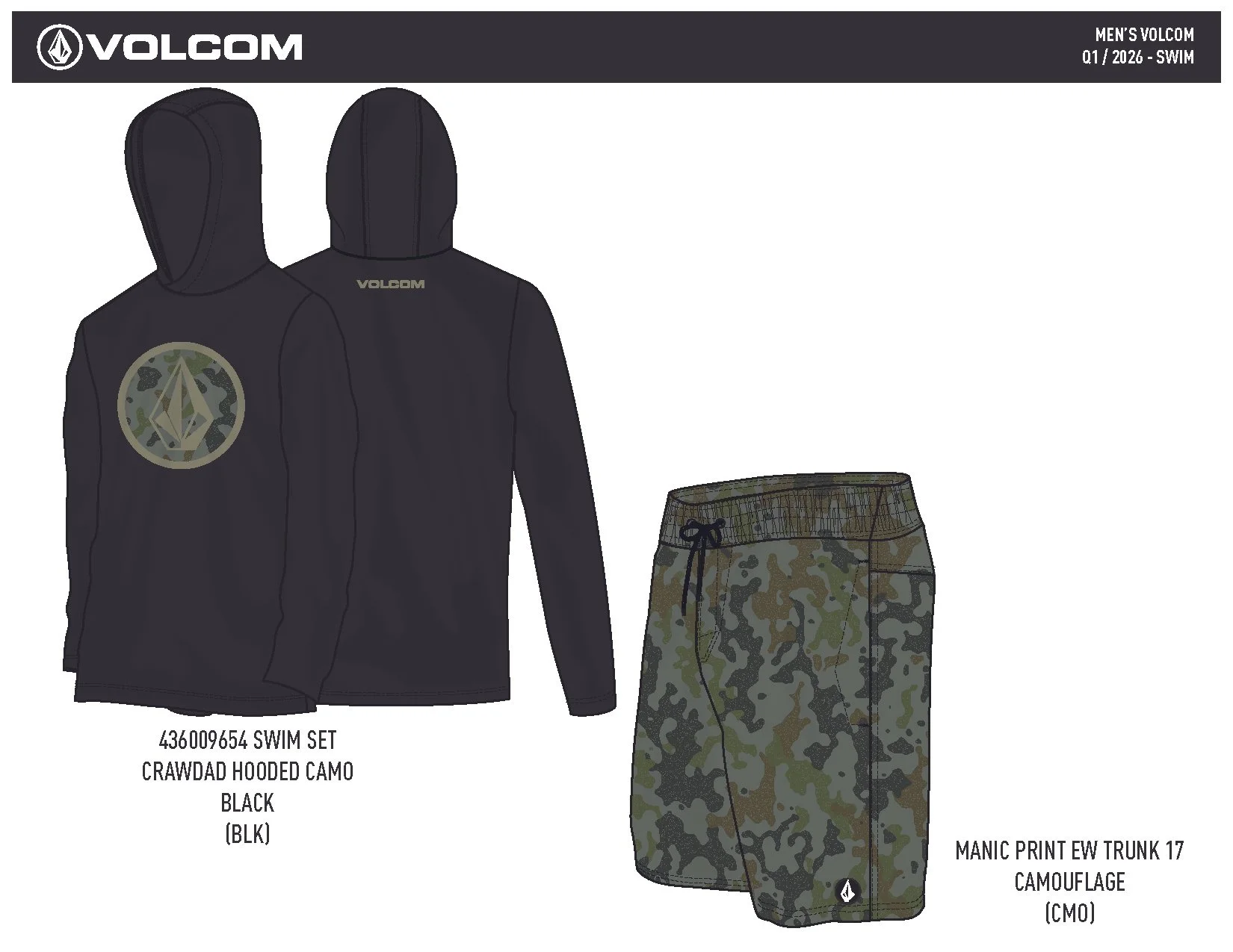 VOLCOM S26 YOUNG MENS SETS 4