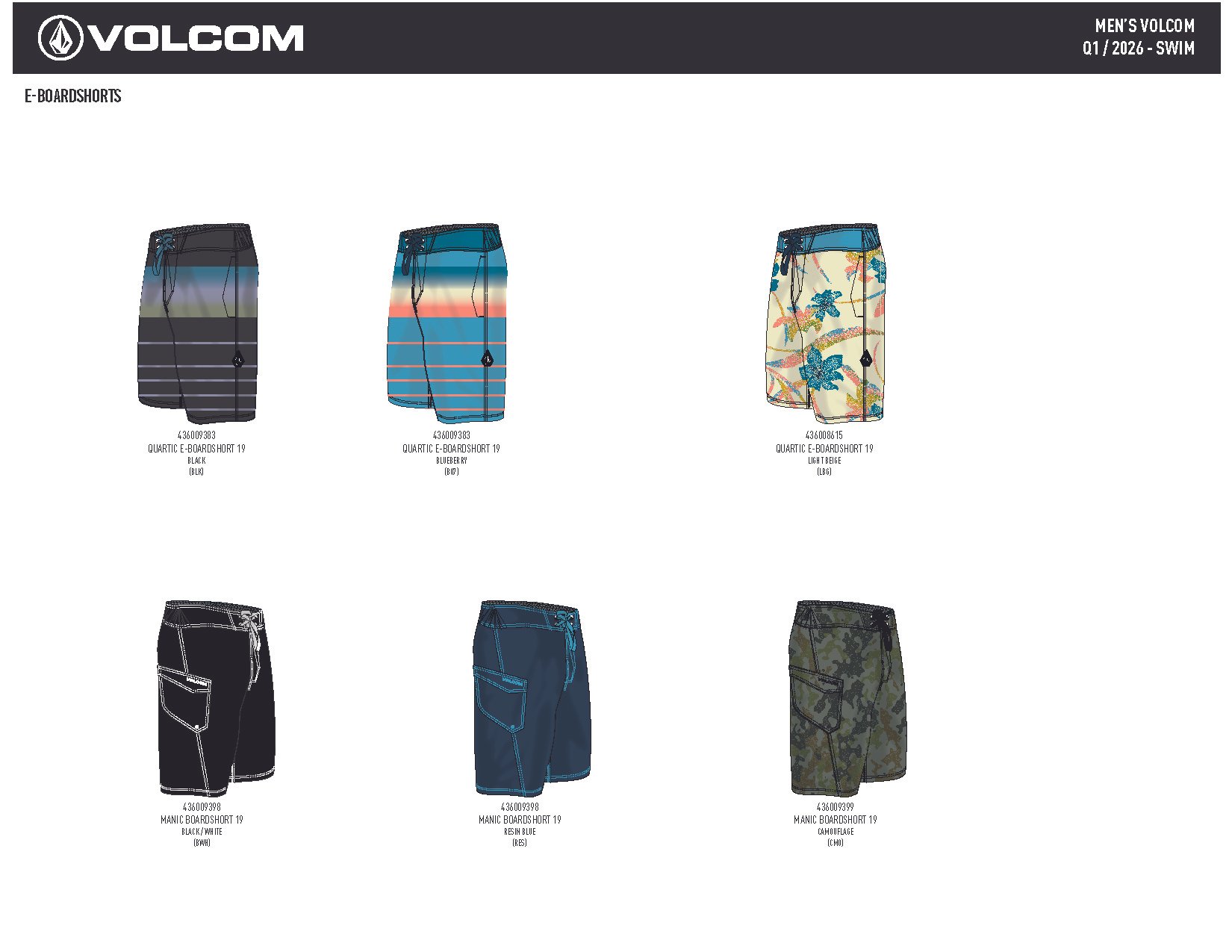 VOLCOM S26 YOUNG MENS BOARDSHORTS