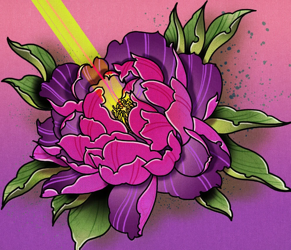 Purple Peony I