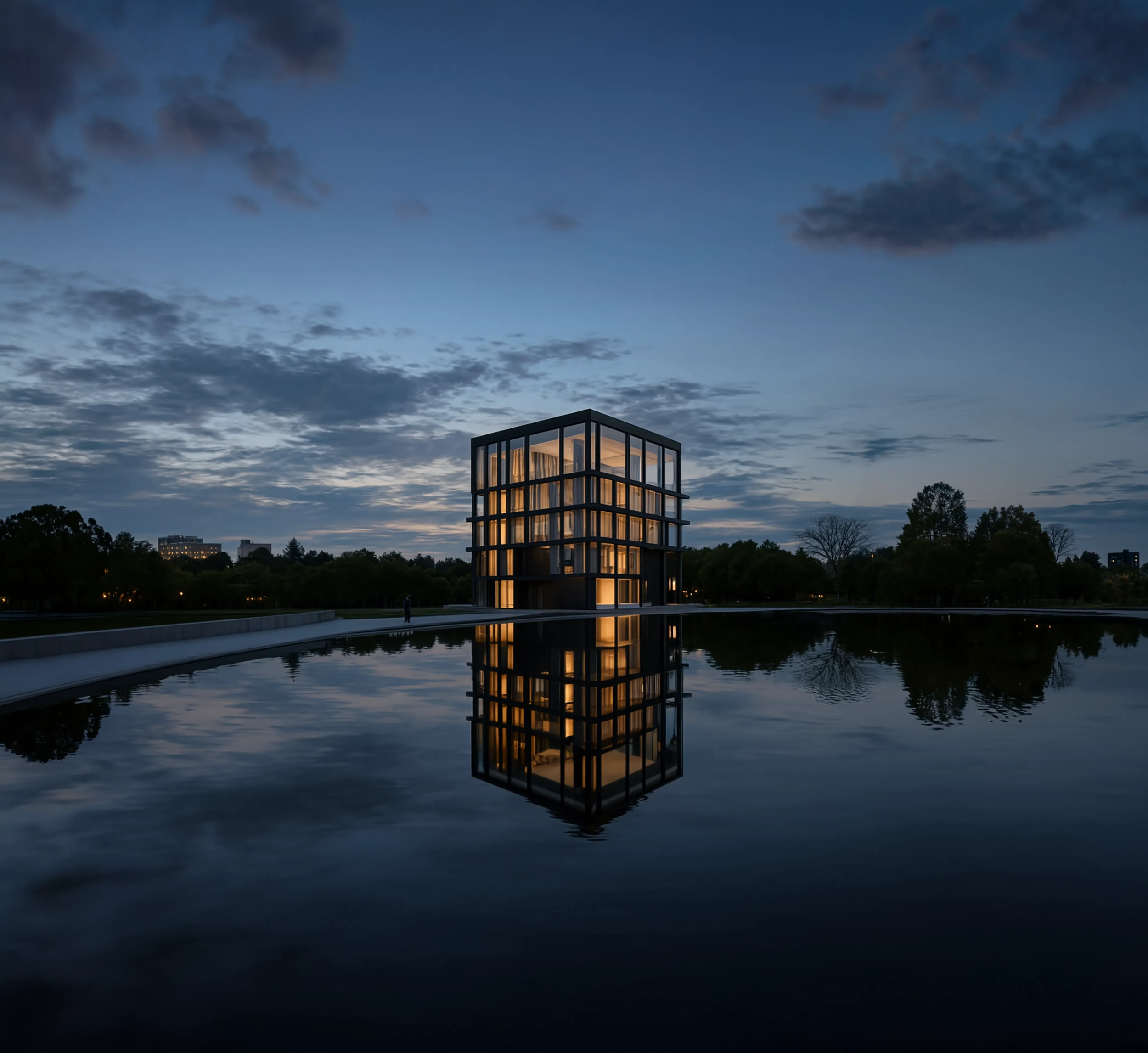 "A Grid And The Moon"