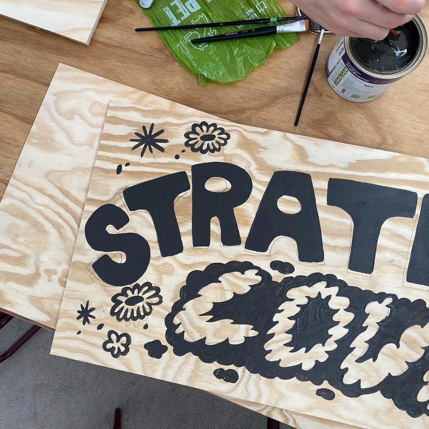 A little manual scrawl for a bush love party