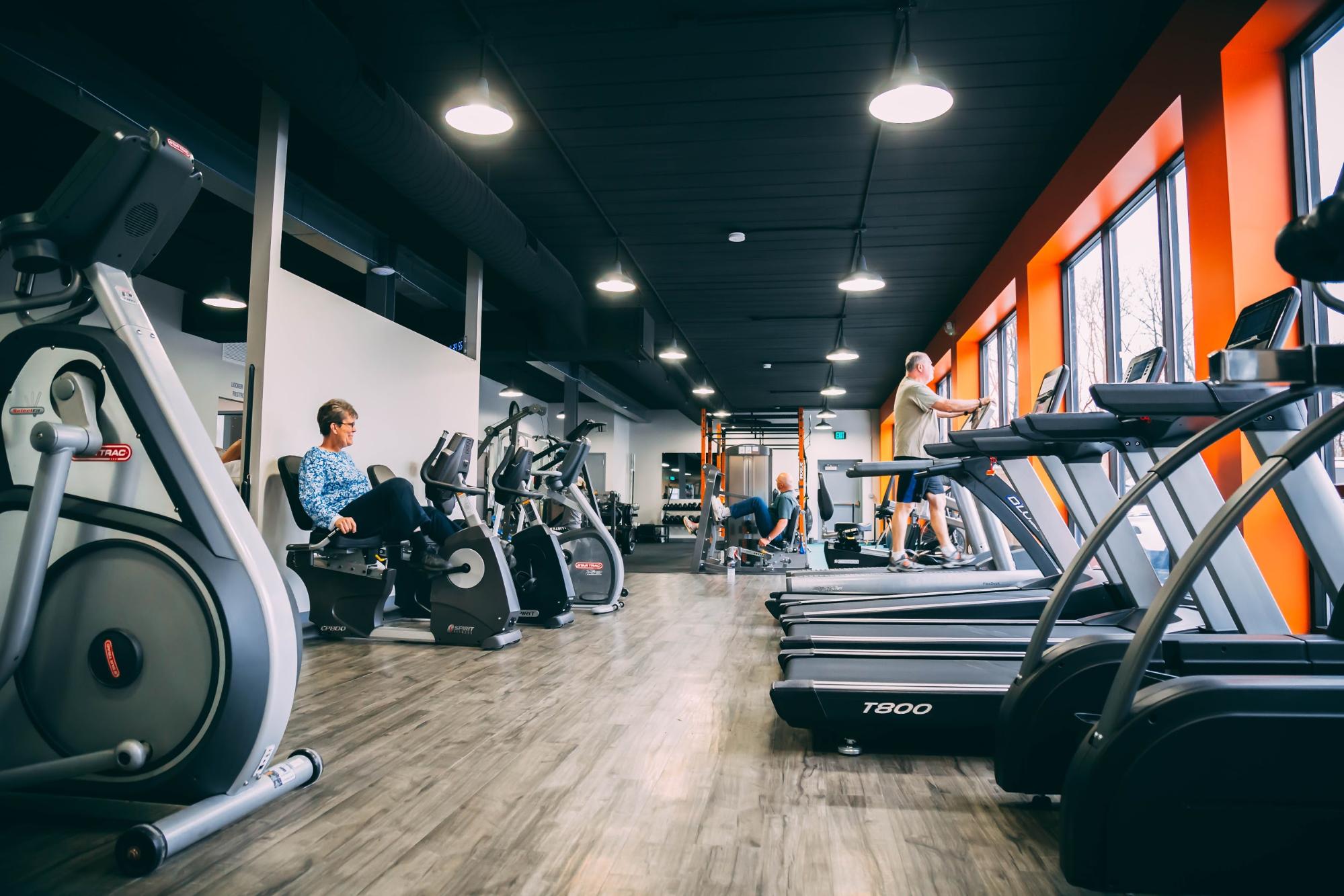 Lattimore Fitness Gym with bikes and treadmills