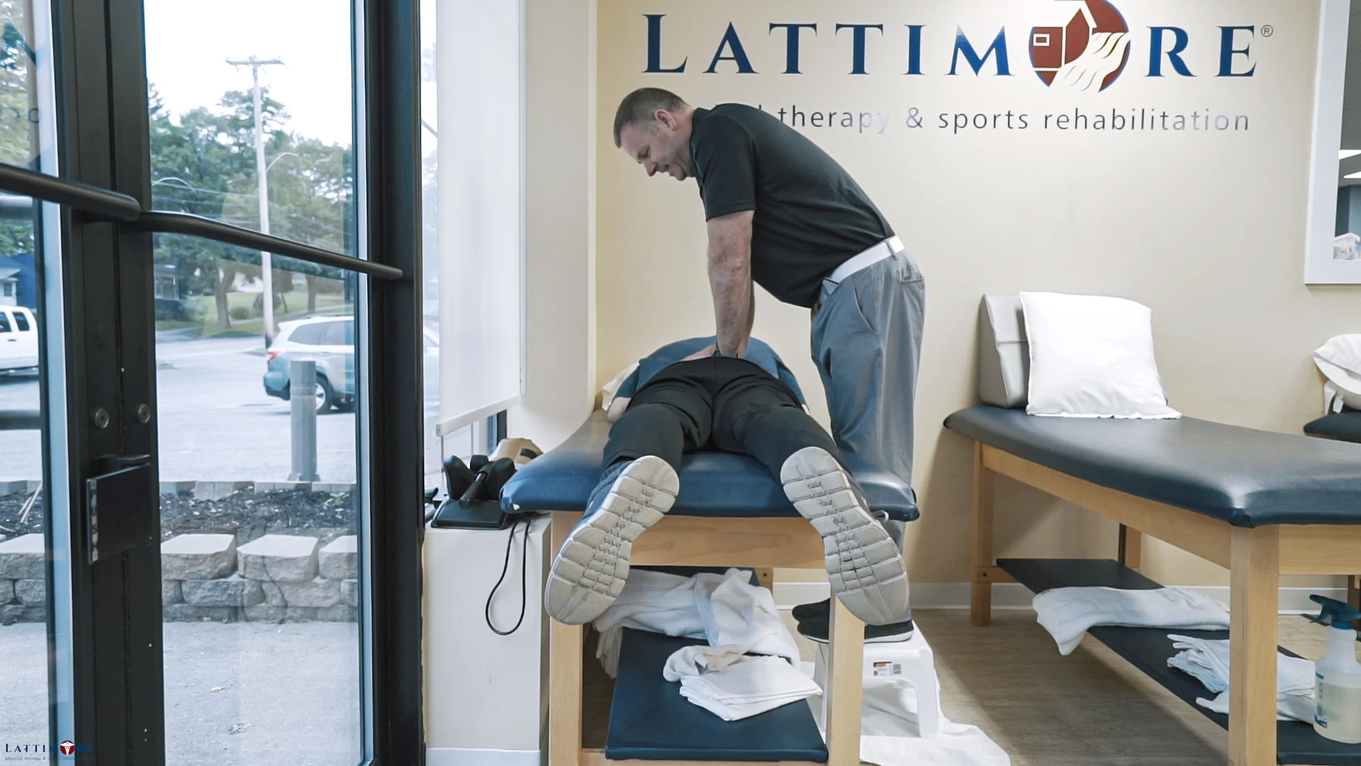 Lattimore Honeyoye Falls Lima Owner Dave Working with Patient