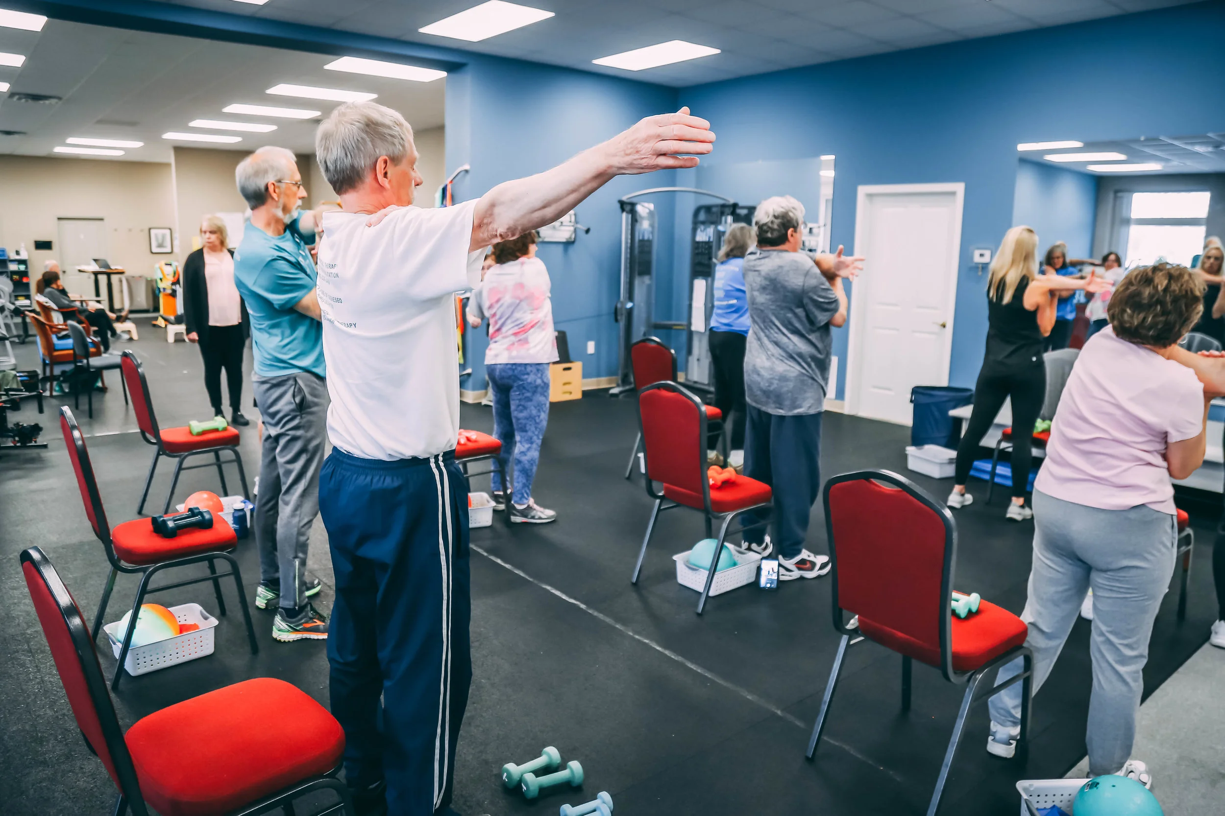 Lattimore Avon Patients Participating in Fitness Class