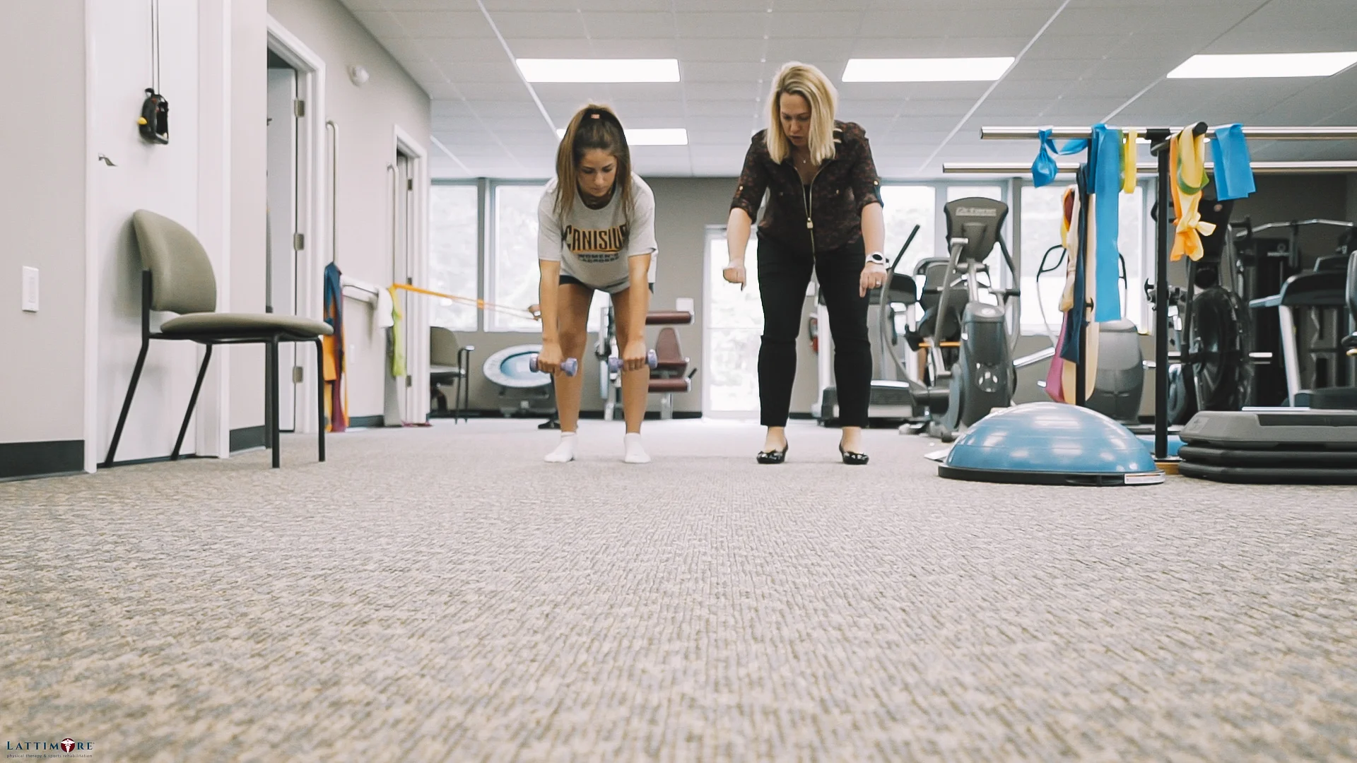 Lattimore West Irondequoit Physical Therapist Working with Patient