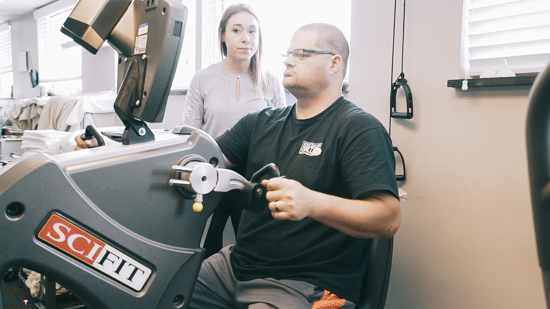 Lattimore Irondequoit Patient Working On Machine