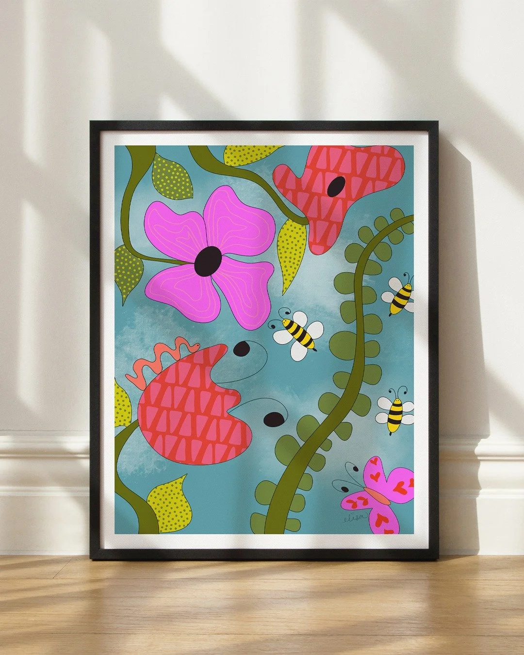 Monday Art Drop ✨
Title: Blue Sky
Format: Art print + printable (Etsy only)
🛍️: Available now in my Etsy shop: PrettyPopDesign. Link in bio.

A little burst of sunshine, blooms, and buzz for your walls. Blue Sky is for the days when you need a remin