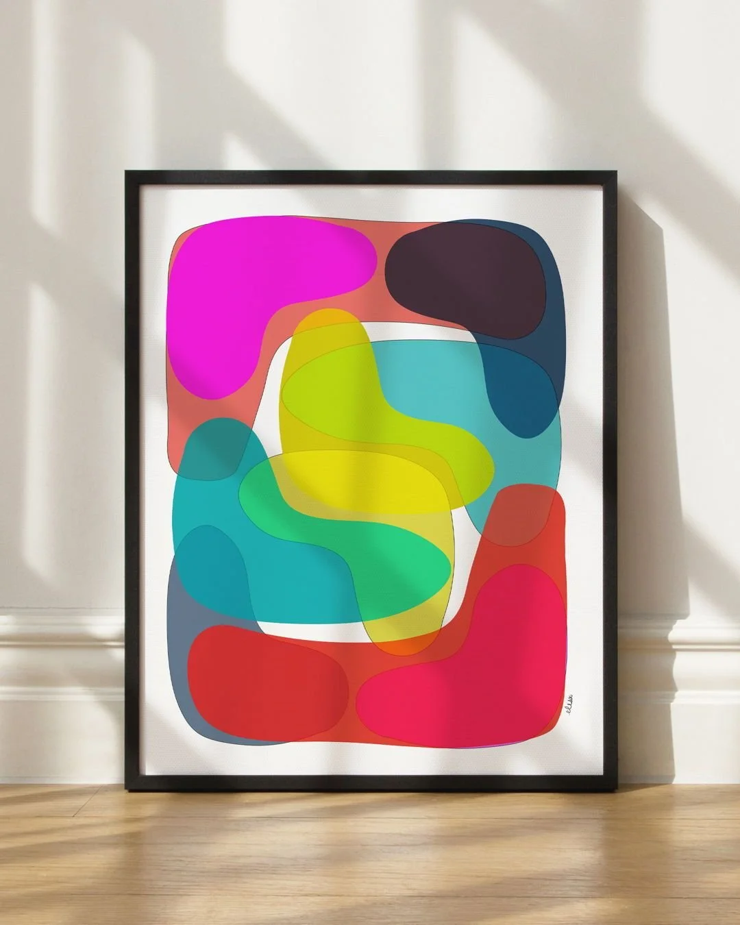 Monday Art Drop ✨
Title: Glowpane
Format: Art print + printable (Etsy only)
🛍️: Available now in my Etsy shop: PrettyPopDesign. Link in bio.

Meet Glowpane: part lava lamp, part stained glass, all retro mood. It&rsquo;s basically the 70s bottled up 