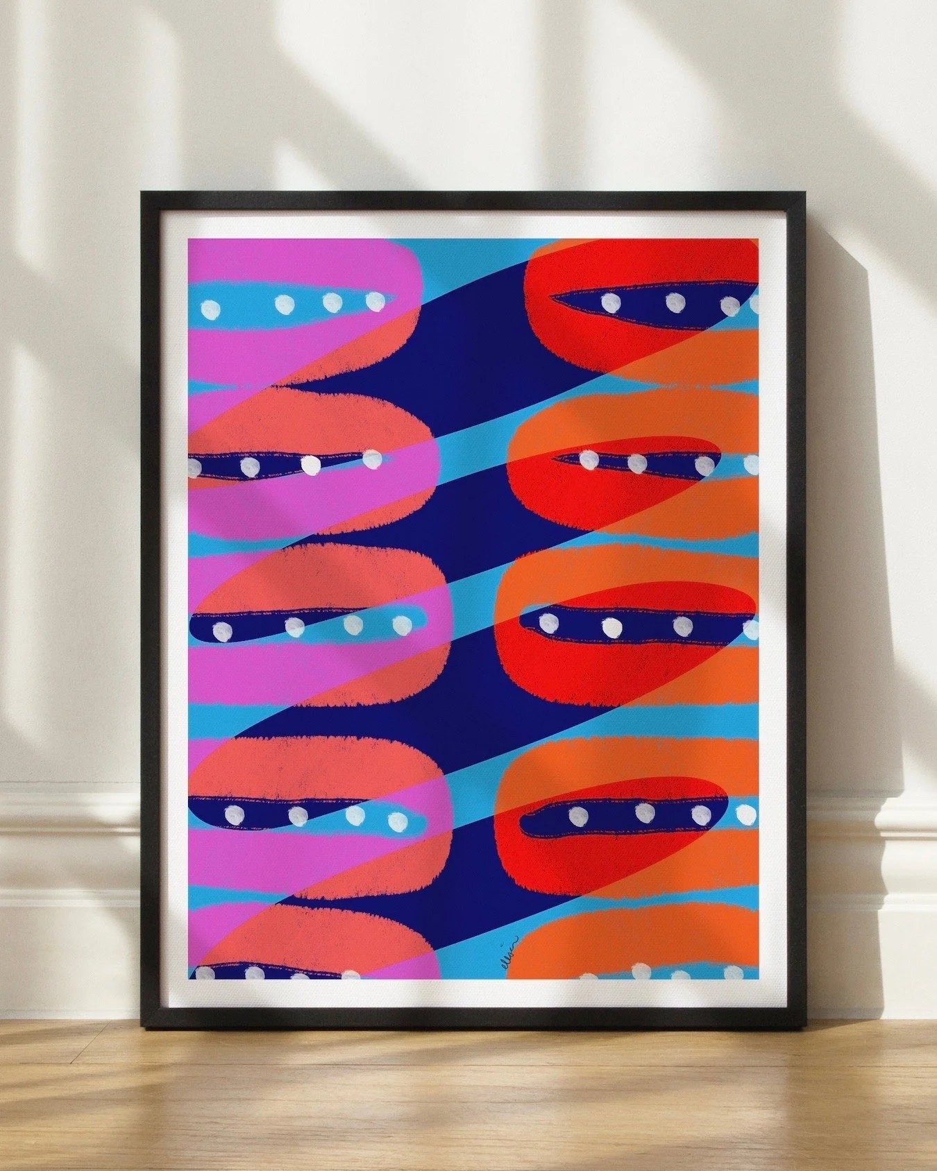 Monday Art Drop ✨
Title: Focus, Interrupted
Format: Art print + printable (Etsy only)
🛍️ Available now in my Etsy shop: PrettyPopDesign. Link in bio.

This piece is basically my brain on a regular day&hellip; trying to focus while color, chaos, and 