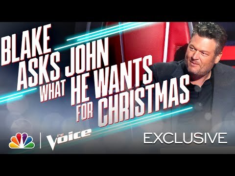 Blake Asks John to Sit on Santa's Lap - The Voice 2020 Outtakes