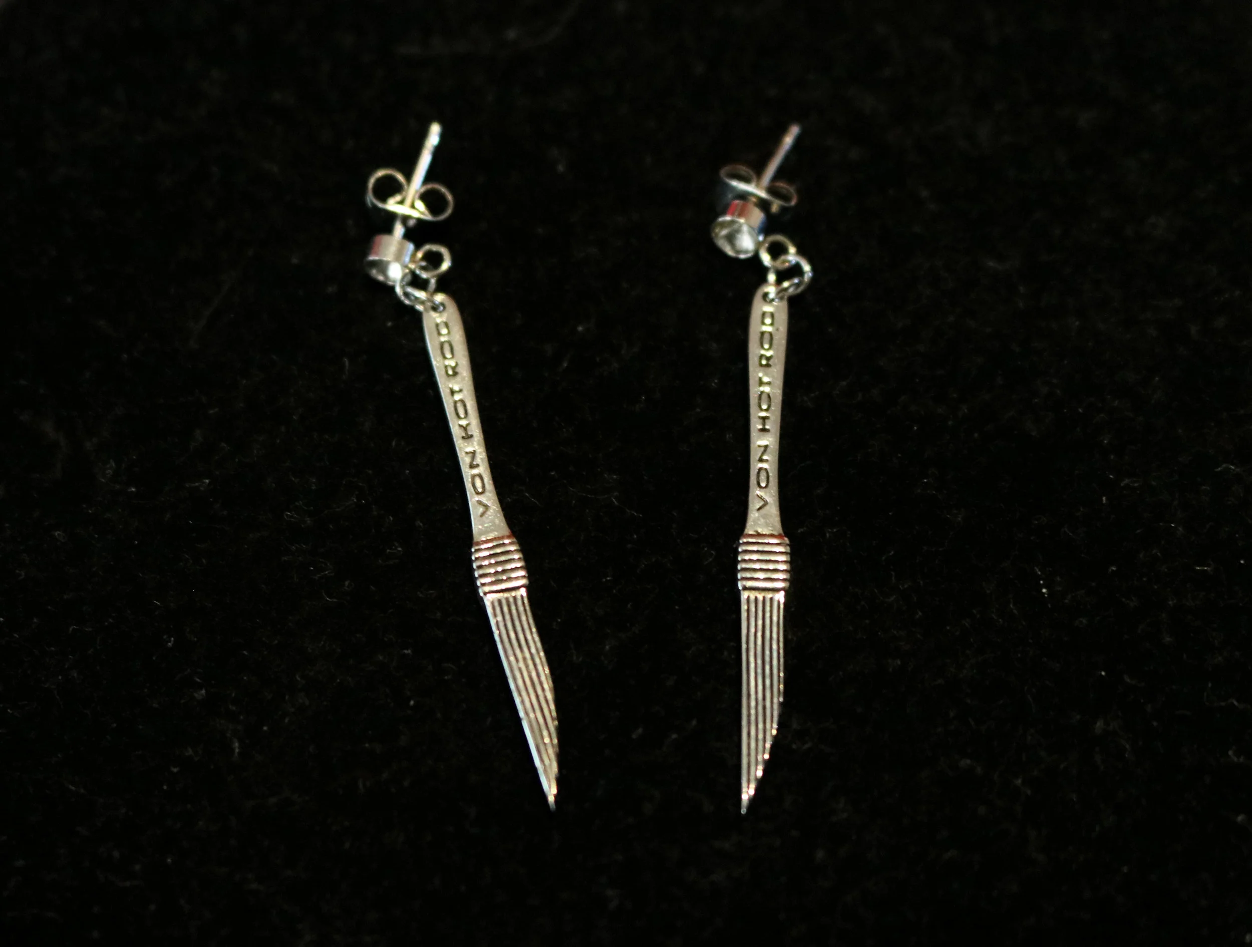 VHR Pinstriping Brush Earrings