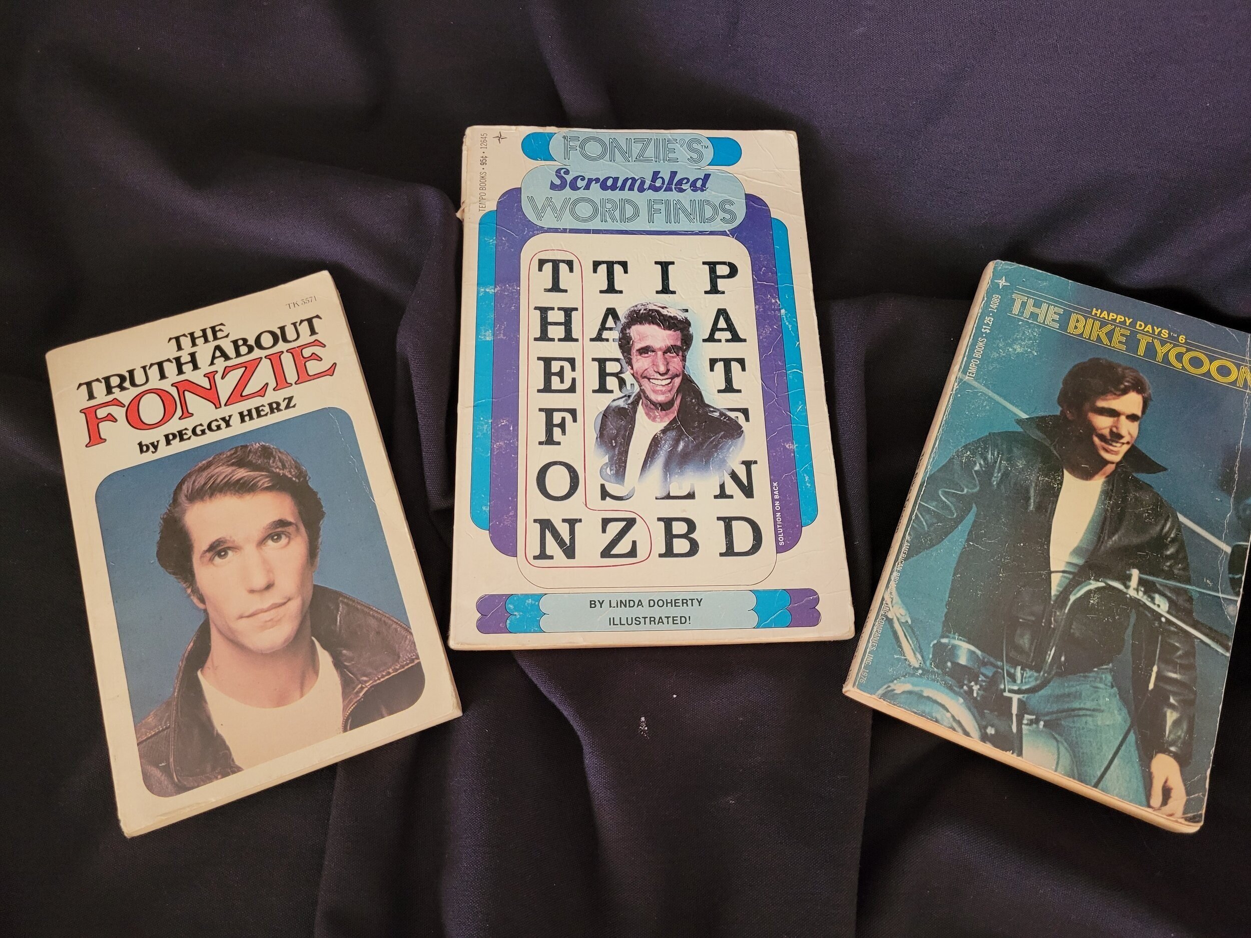 3 Fonzie paper back books