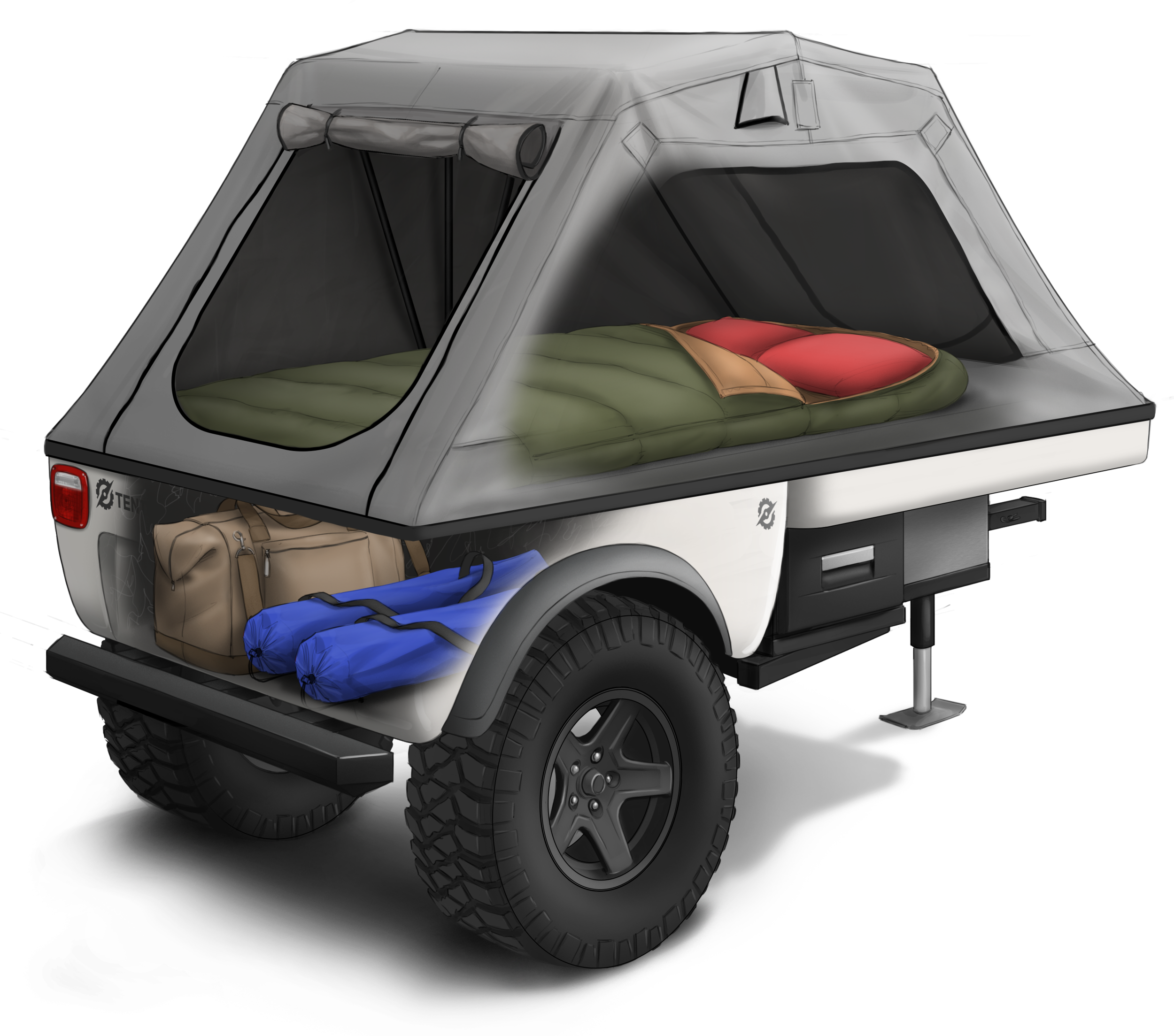 OVERLAND OFF-ROAD TRAILER — TENTRAX :: EXPLORE SIMPLY :: Lightweight ...