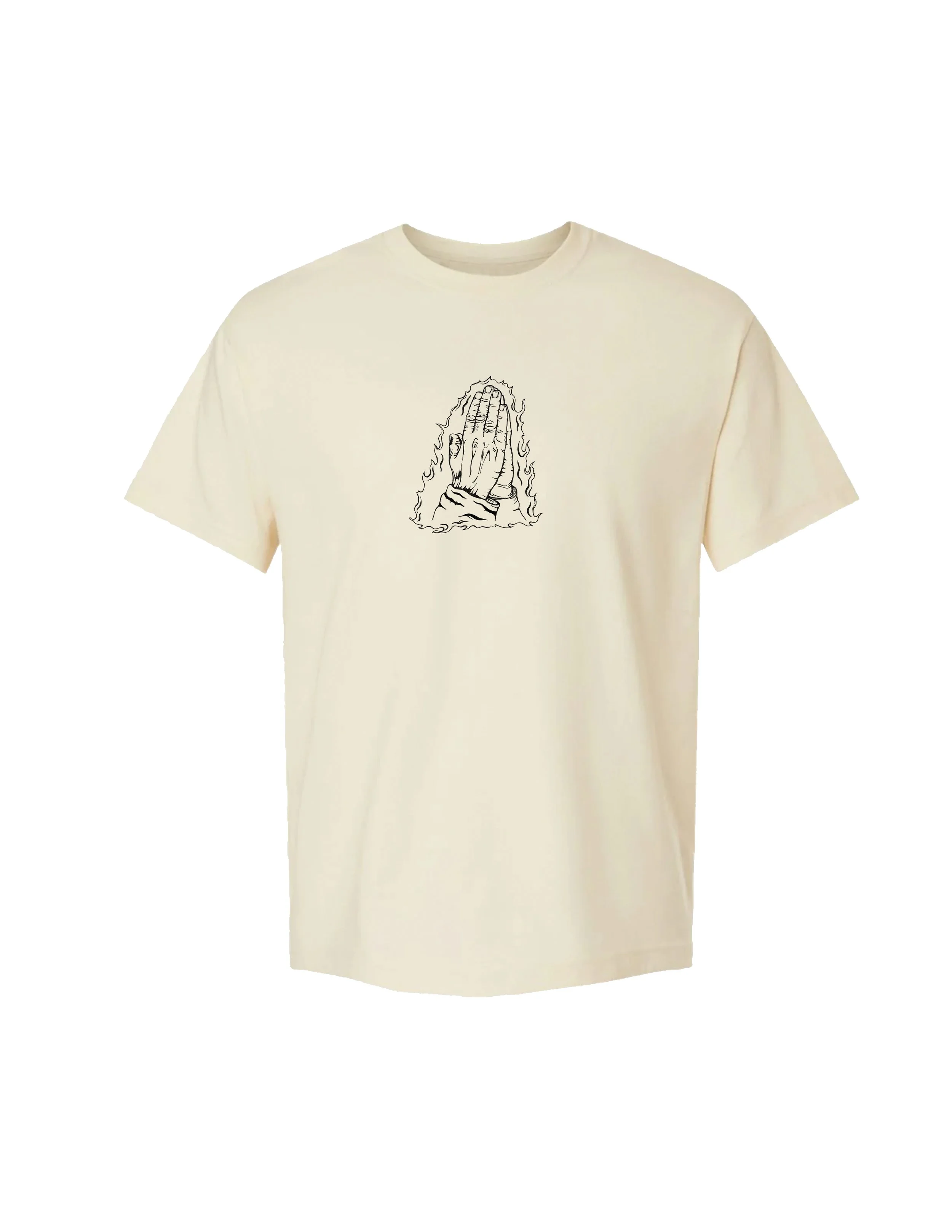 Prayer Hands Heavyweight Adult Tee