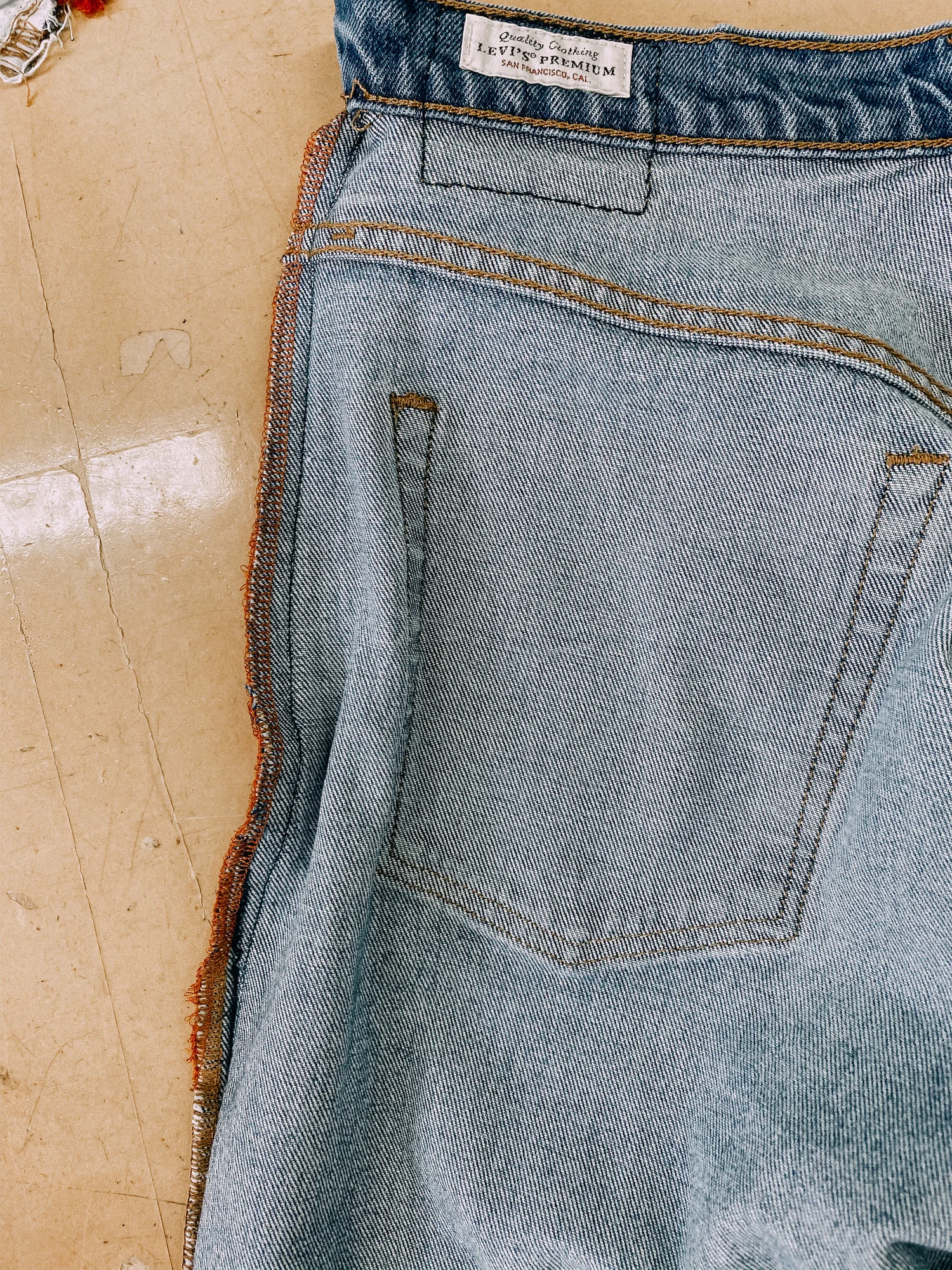Jeans Alteration How to size down Denim Jeans at the waist — Sewing