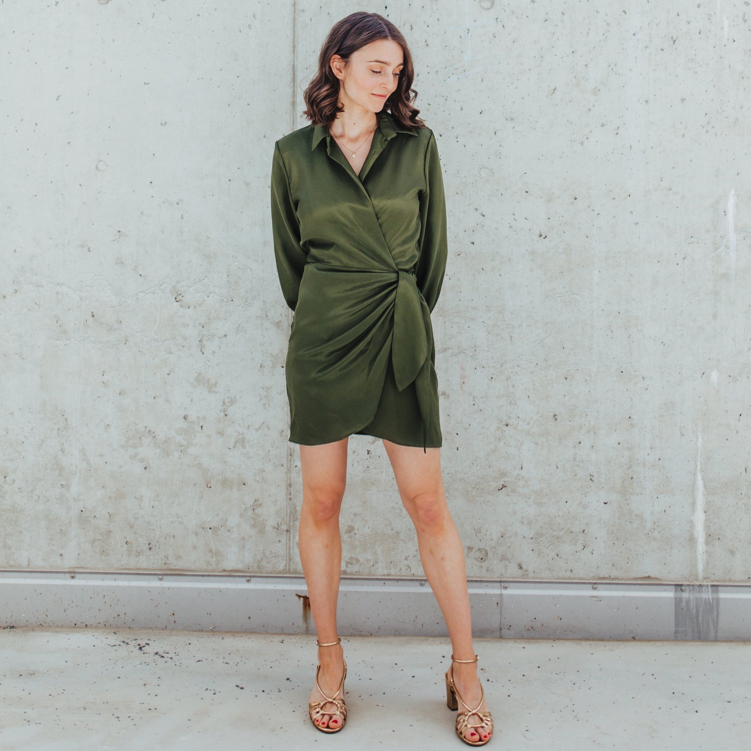 Wrap Shirt Dress