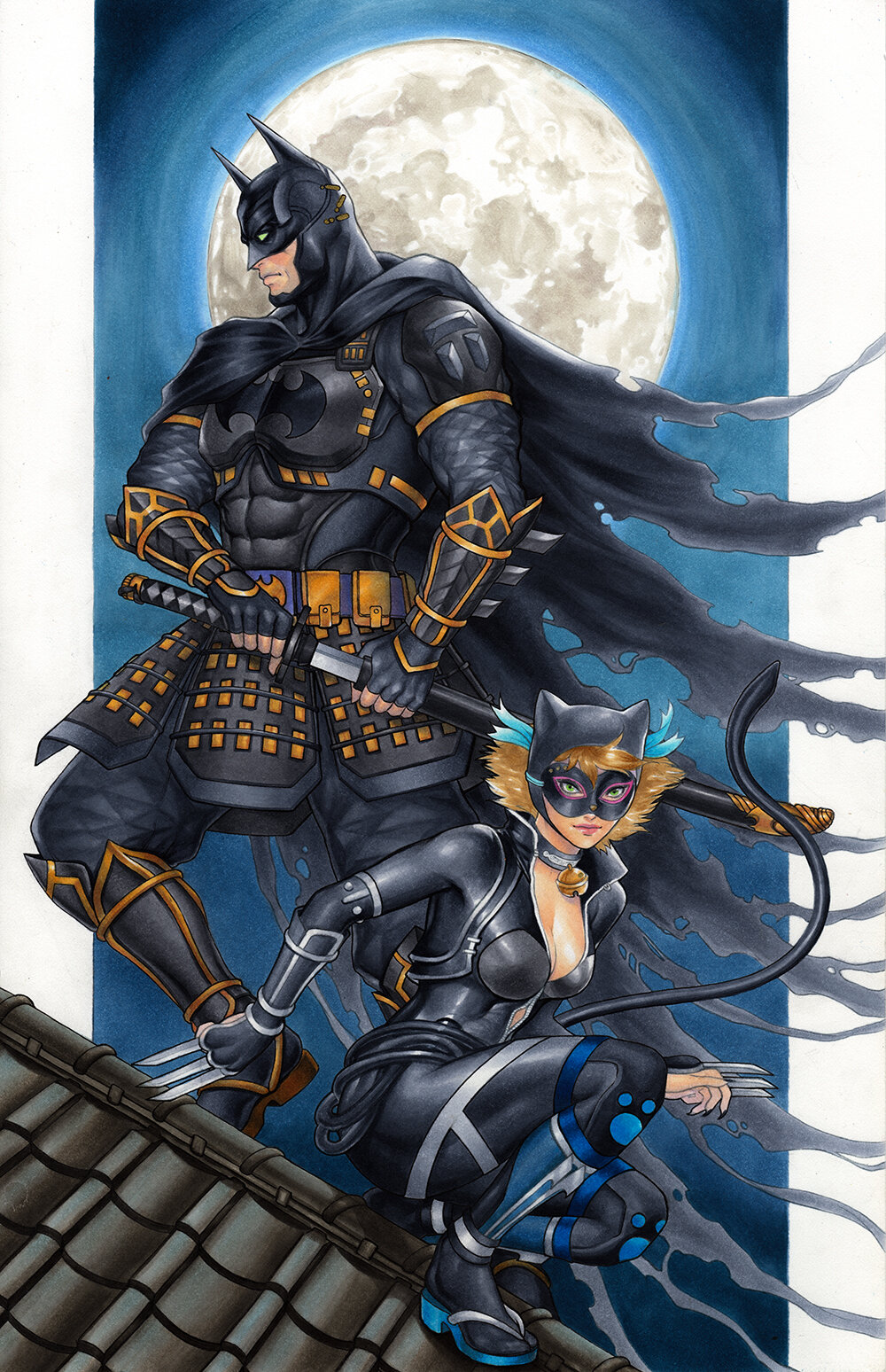 Batman Ninja and Catwoman