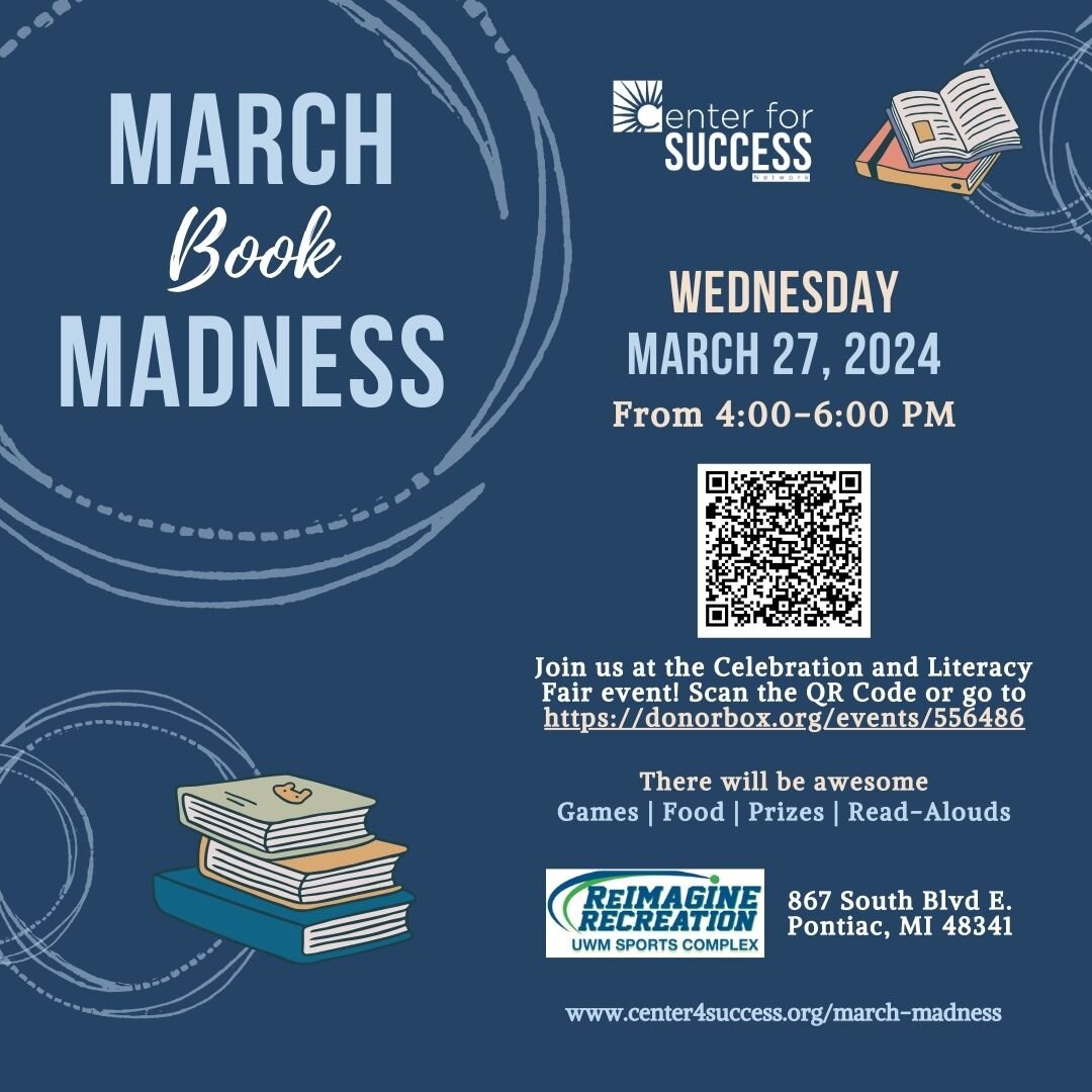 Register today for our *FREE* March Book Madness Celebration &amp; Literacy Fair!!

Comment &quot;MBM&quot; for the link!! 📚🏀