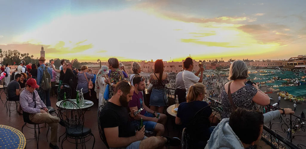 Sunset on a Marrakech balcony