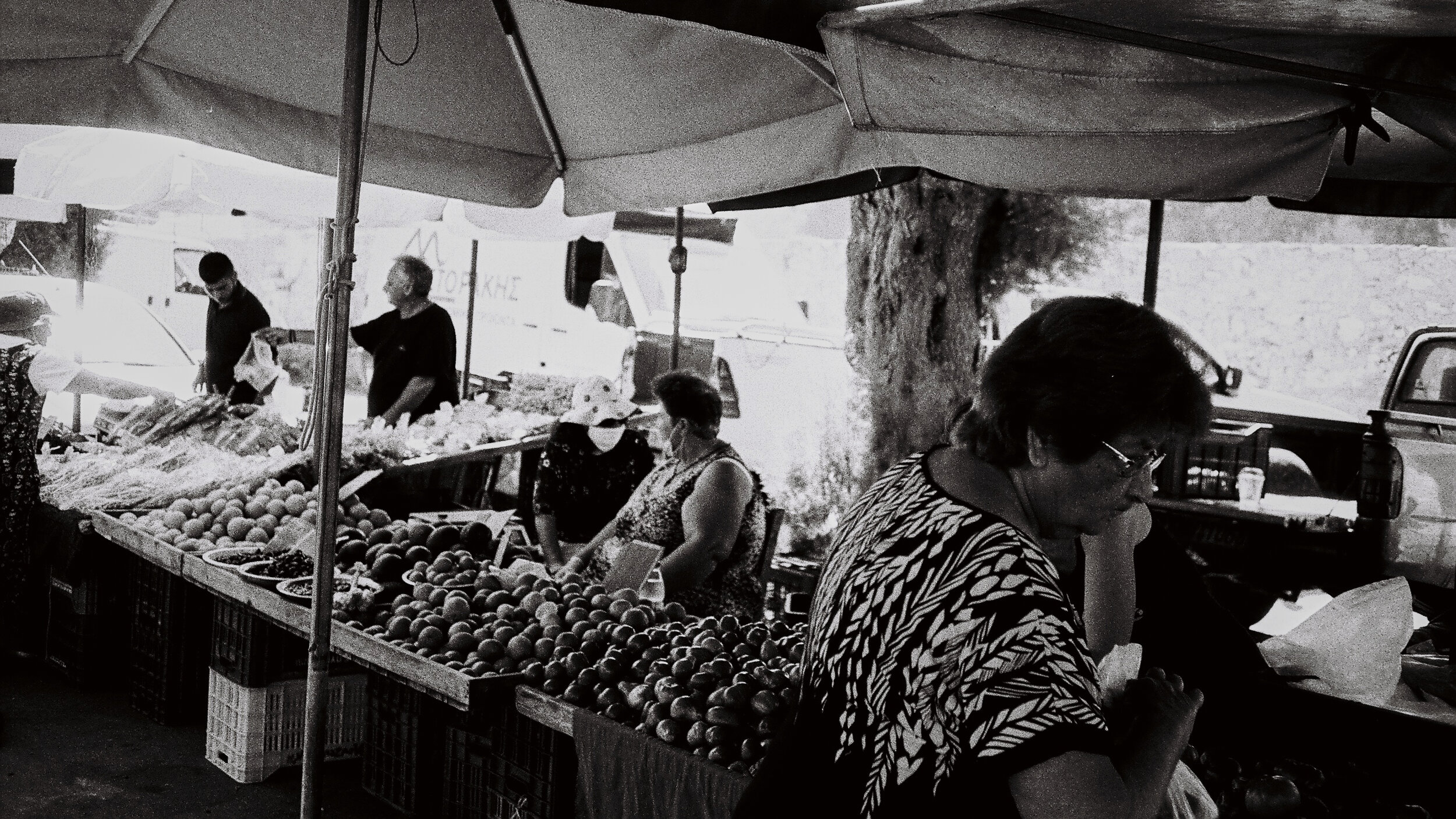 Vegetable market, Crete. 2020.