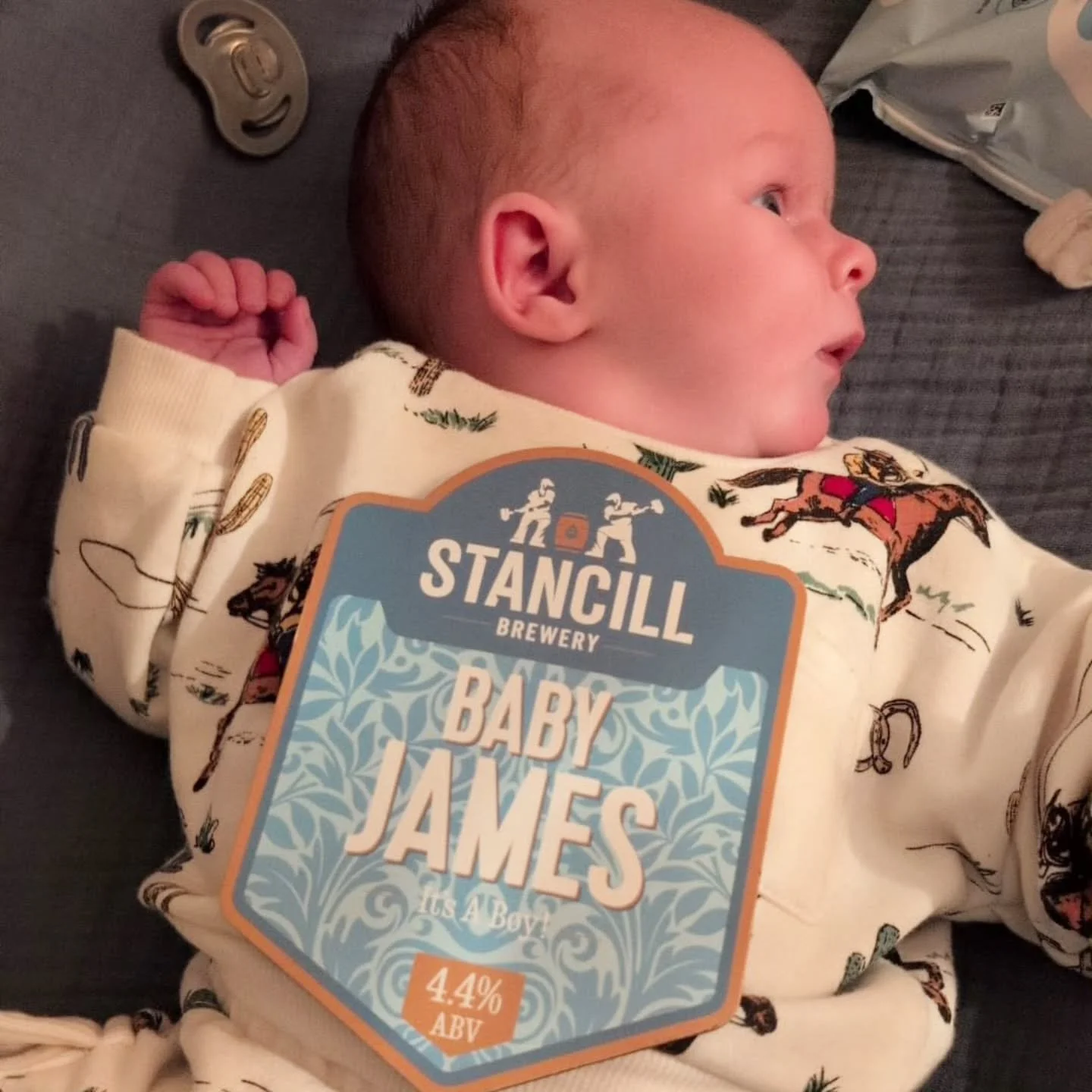 We're thrilled to share that our Driver James and his wife Hannah welcomed a beautiful baby boy (another James!) at the end of last year. Our first special brew of 2026 is named "Baby James" to celebrate the new arrival! Congratulations 🍻