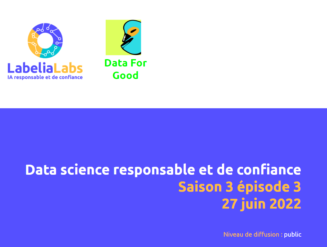 Replay Meetup Data science responsable et de confiance - Saison 3 épisode 3