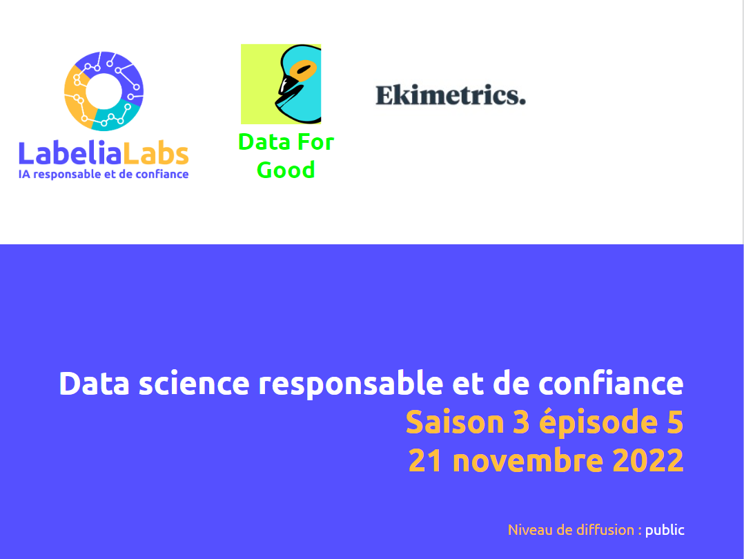 Replay Meetup Data Science Responsable et de confiance - S03E05