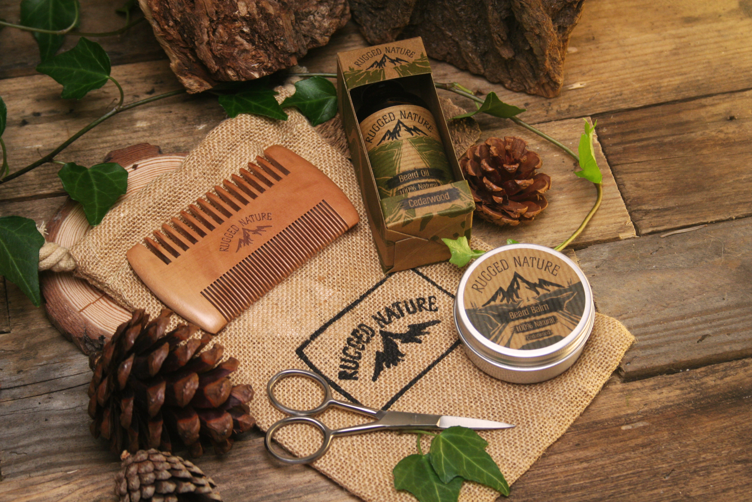 Rugged Nature Branding and Packaging: 